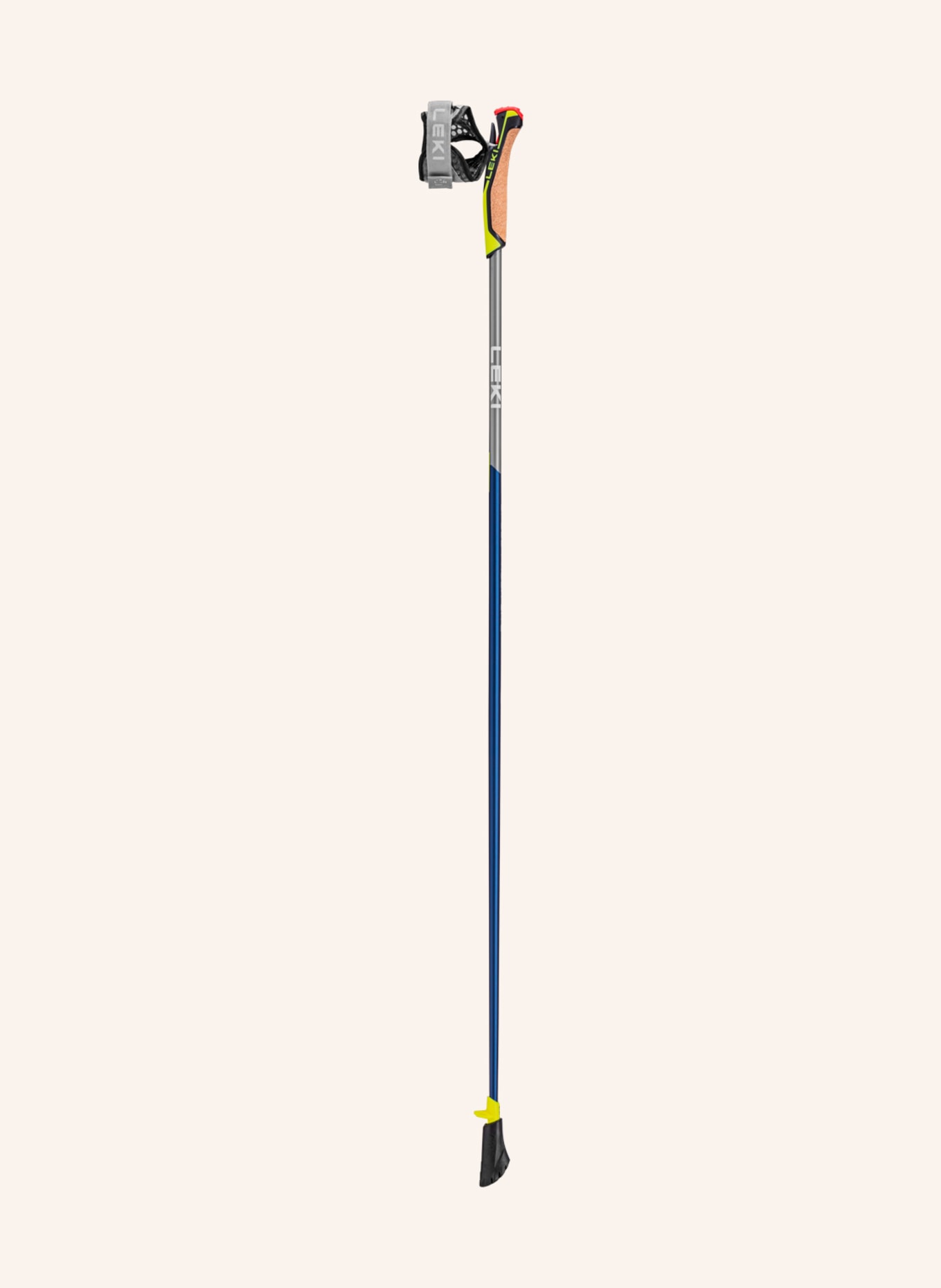 LEKI Nordic trekking poles SPEED PACER LITE, Color: DARK BLUE/ SILVER (Image 2)