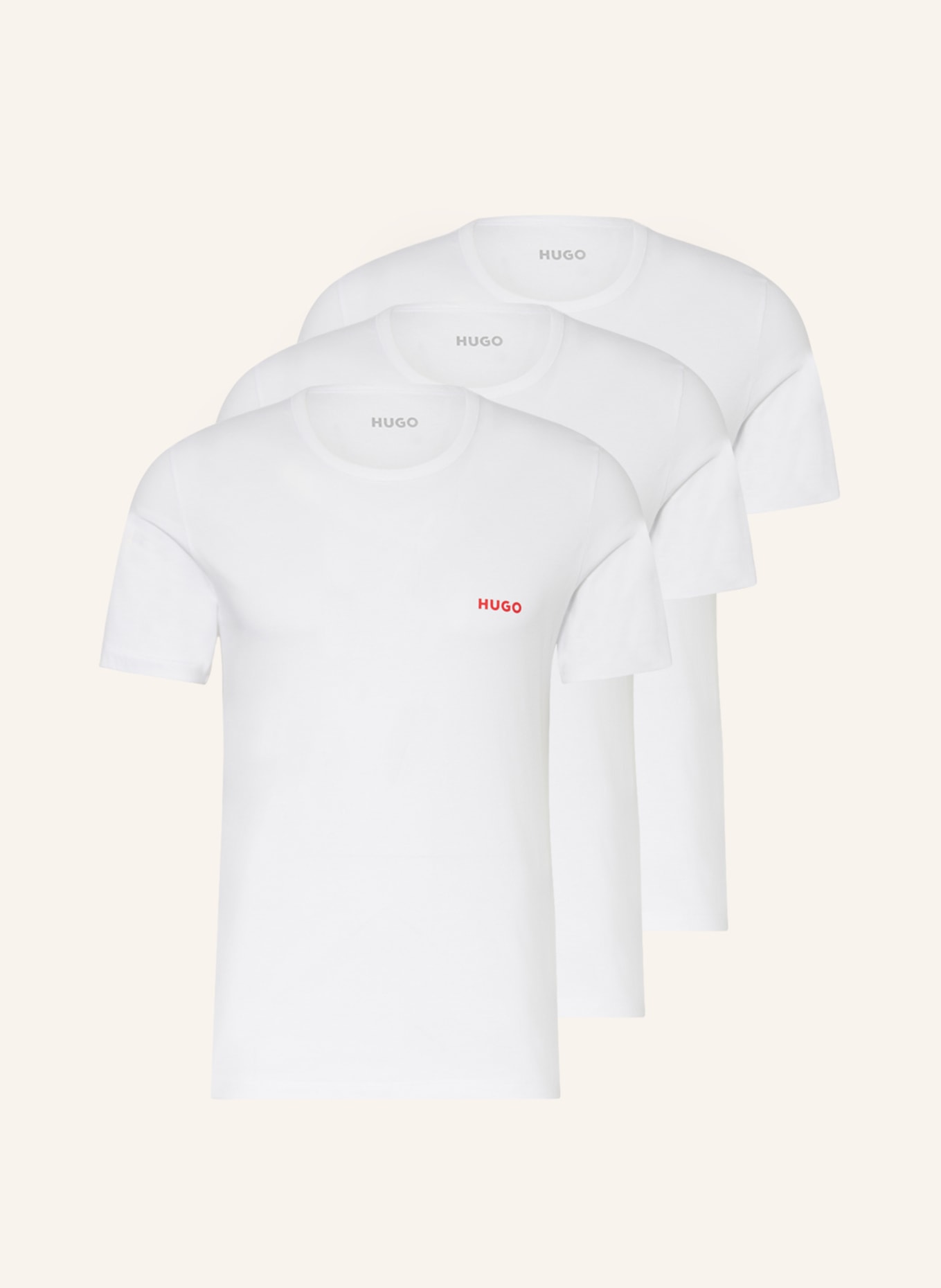 HUGO 3er-Pack T-Shirts, Farbe: WEISS (Bild 1)