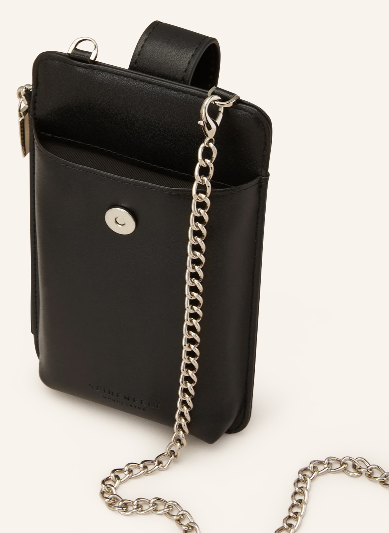 SEIDENFELT 2-in-1-Smartphone-Tasche MEDJA, Farbe: SCHWARZ (Bild 3)