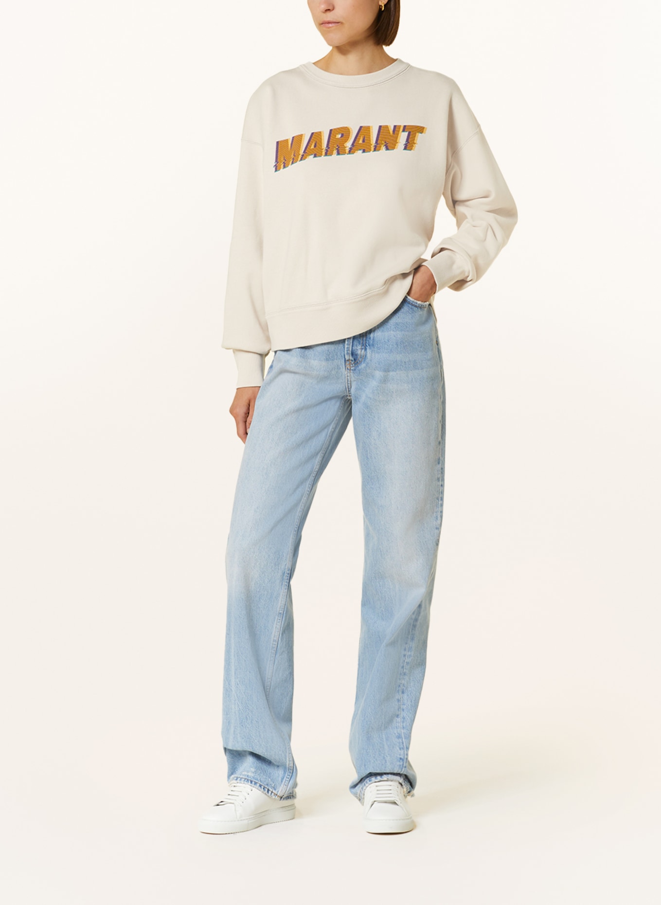 MARANT ÉTOILE Sweatshirt MOBYLI, Color: CREAM (Image 2)