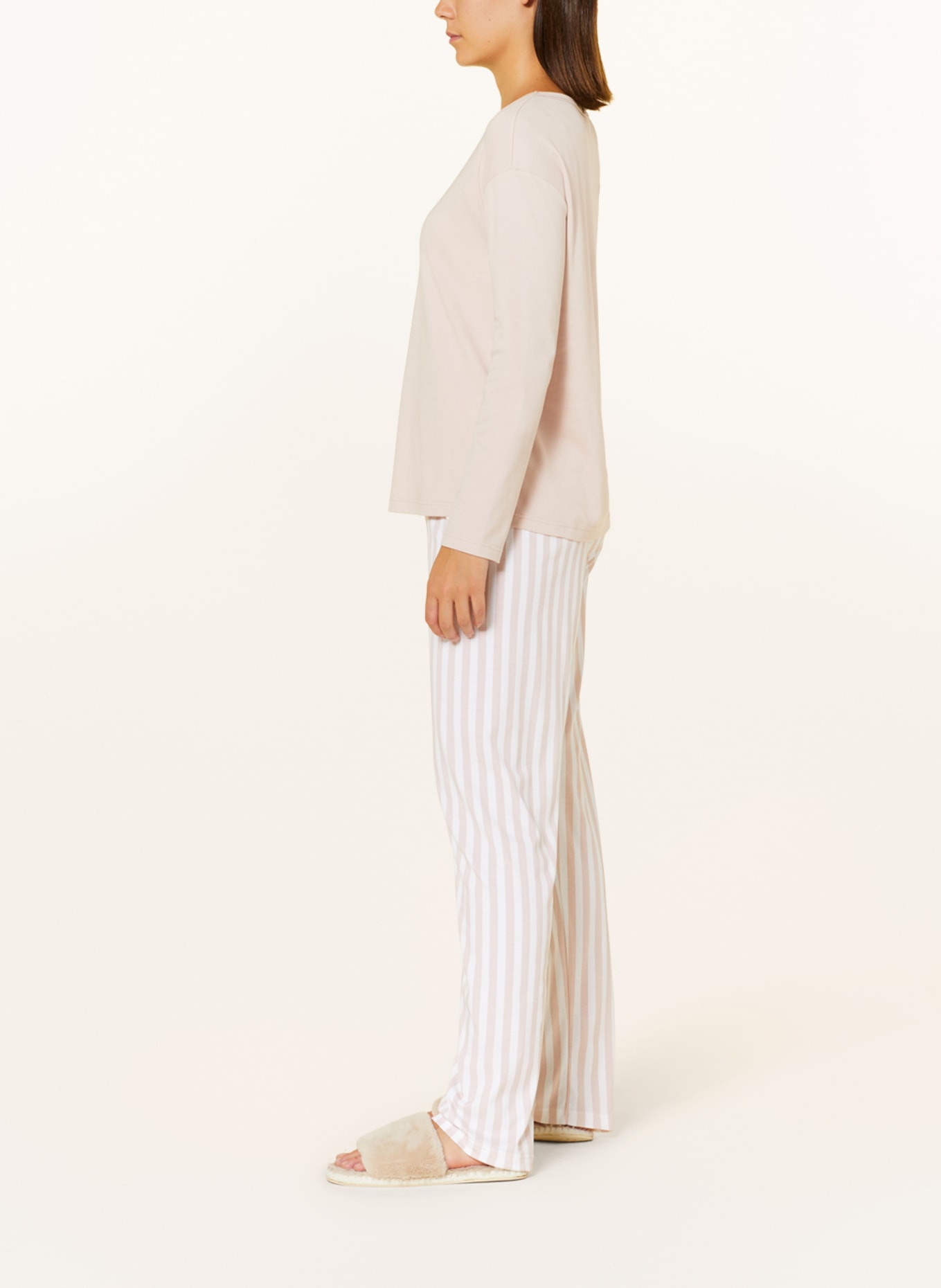 mey Pajama pants SLEEPSTATION series, Color: WHITE/ NUDE (Image 4)