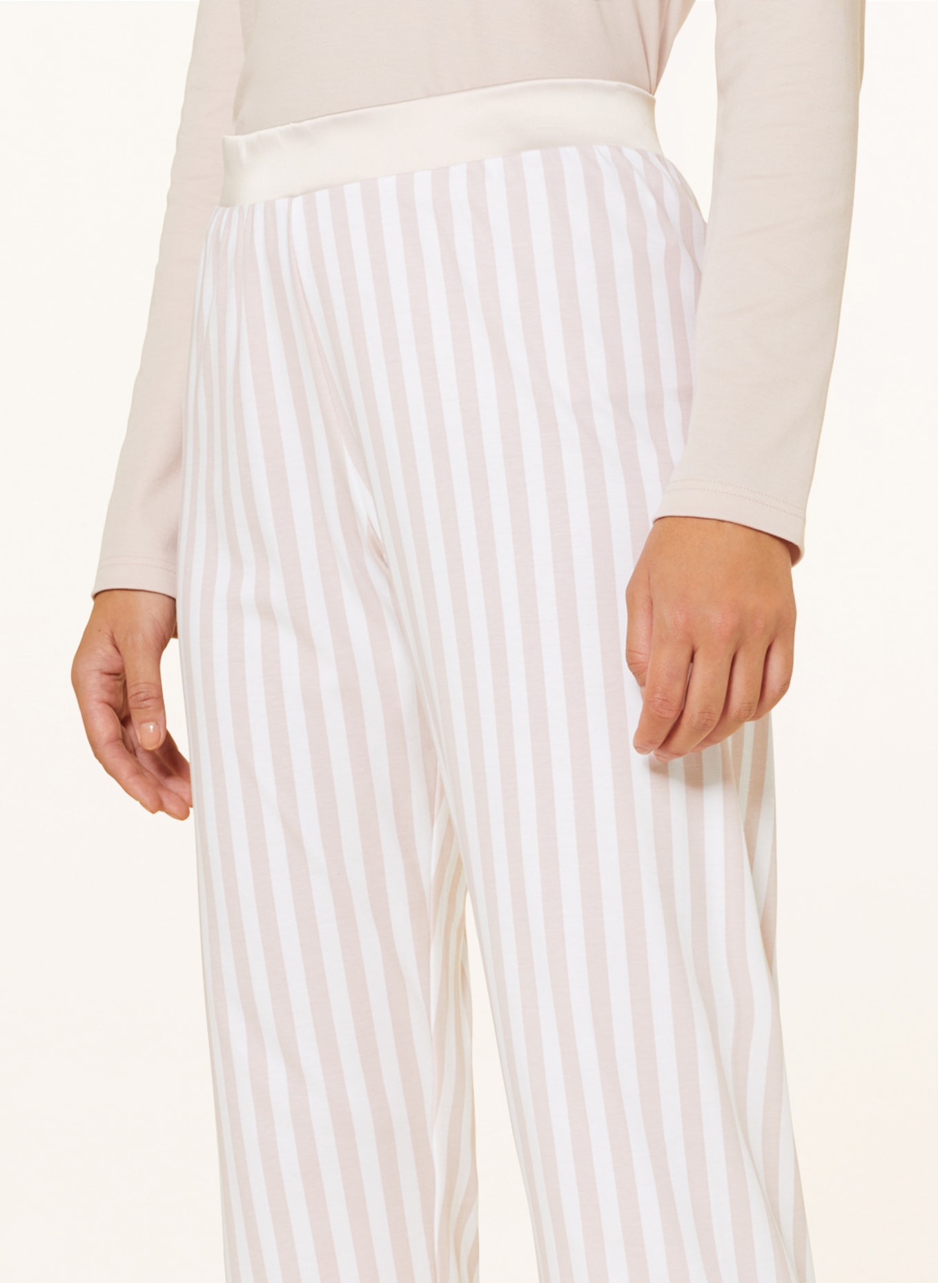mey Pajama pants SLEEPSTATION series, Color: WHITE/ NUDE (Image 5)