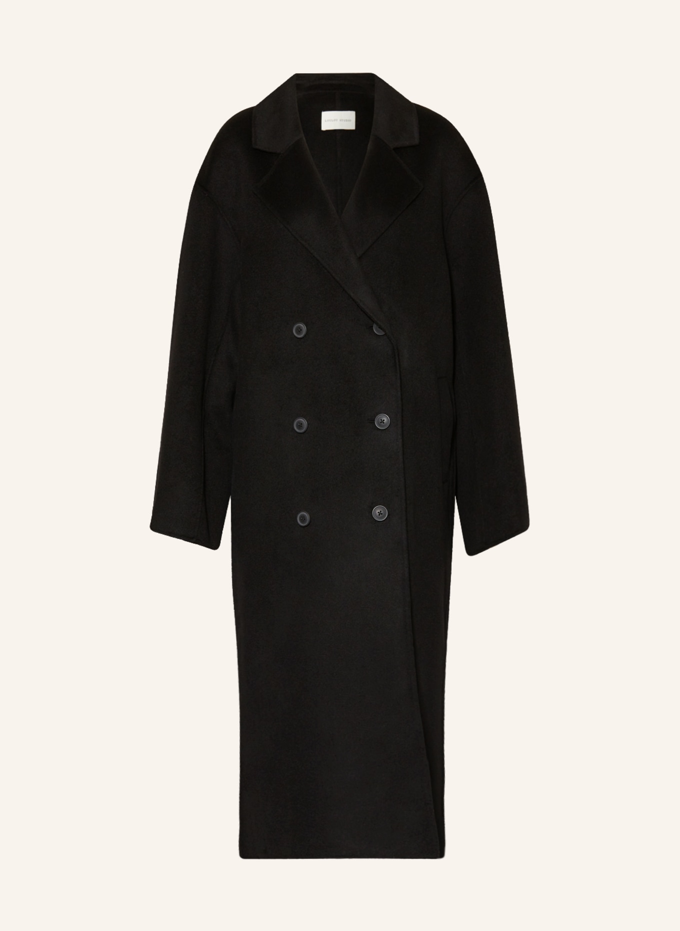 LOULOU STUDIO Oversized coat BORNEO, Color: BLACK (Image 1)