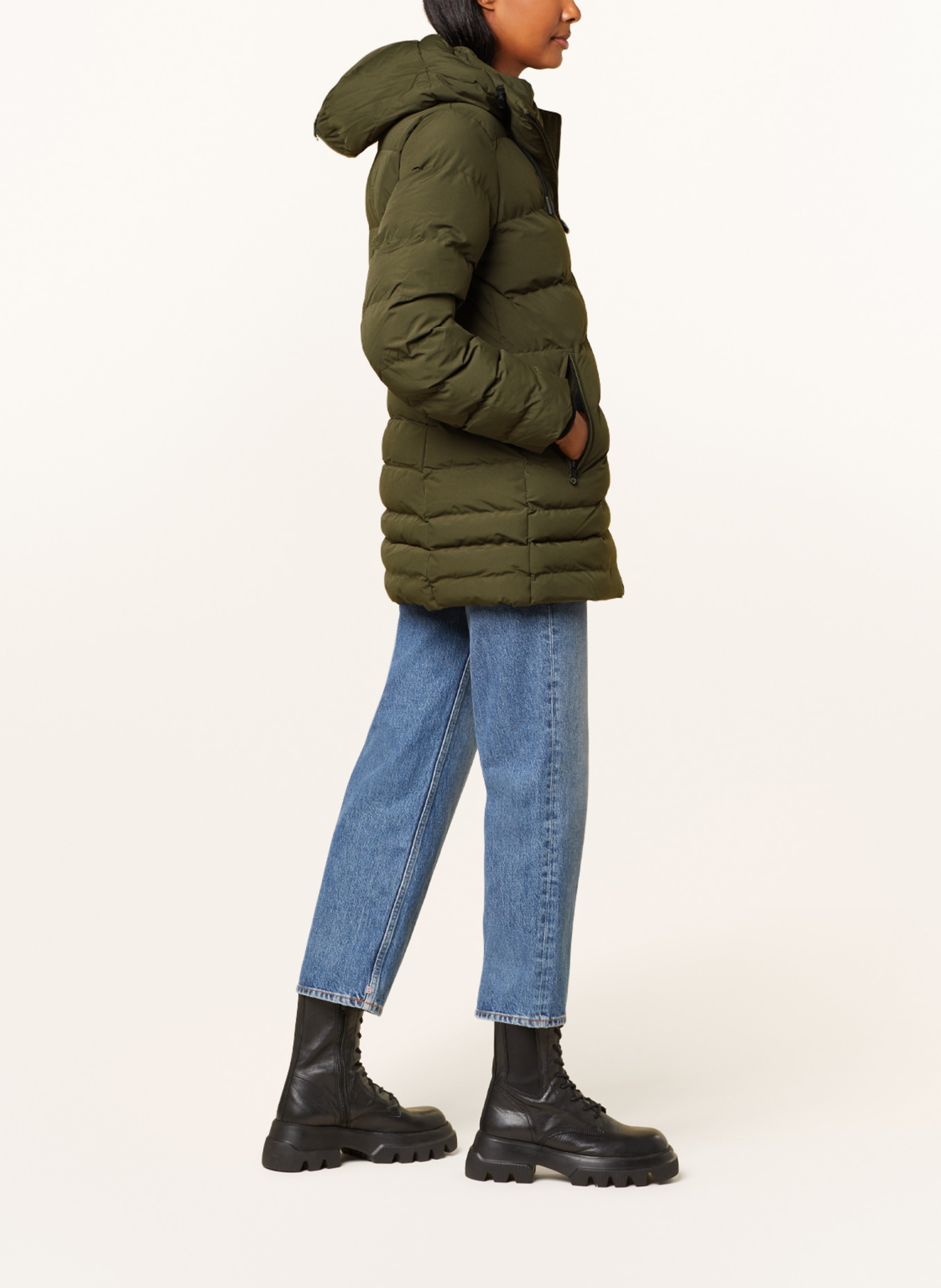 WELLENSTEYN Quilted jacket CORDOBA COBA with DUPONT™ SORONA® insulation, Color: KHAKI (Image 4)