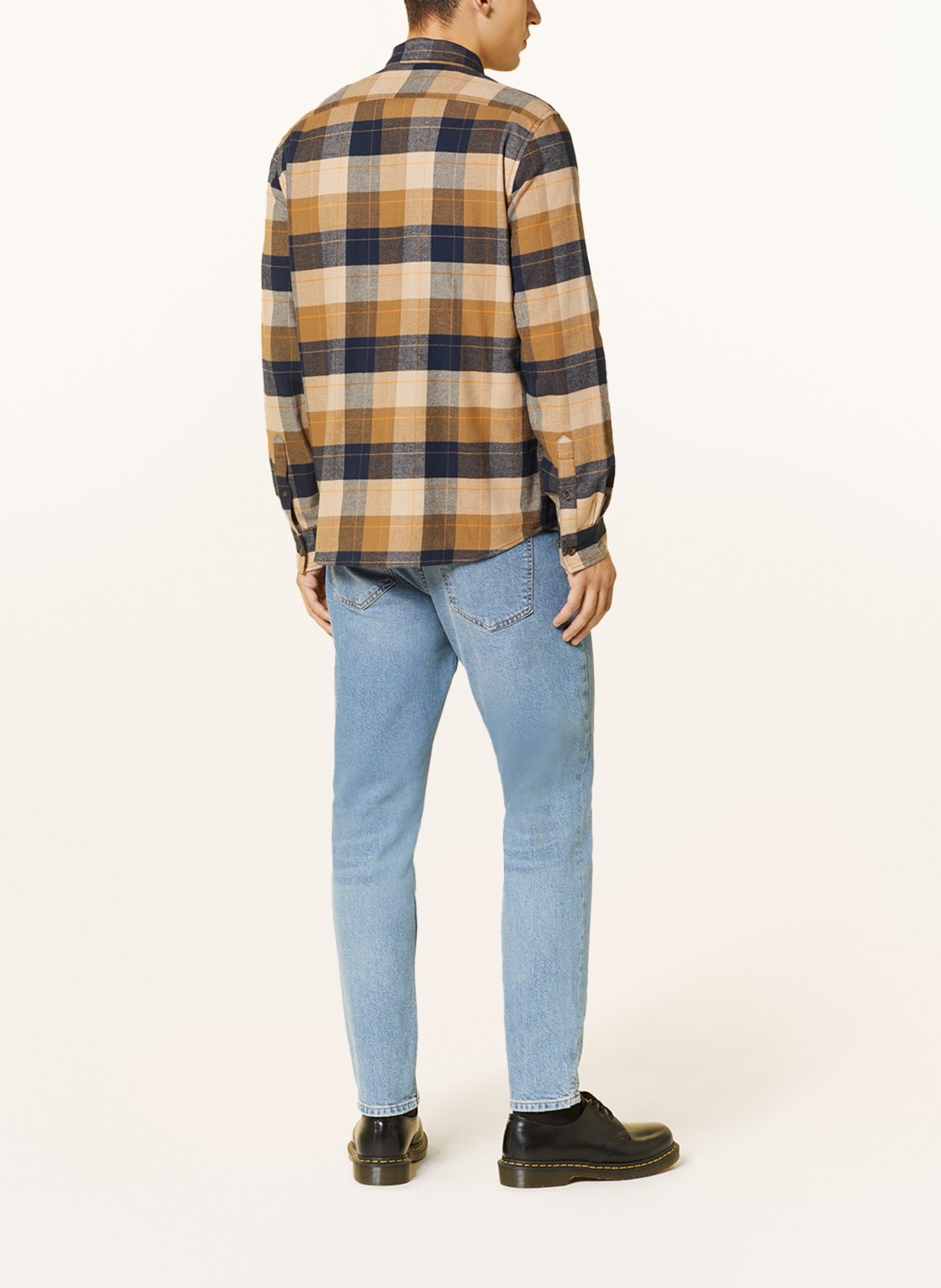MAMMUT Outdoor shirt TROVAT regular fit, Color: DARK BLUE/ BEIGE/ CAMEL (Image 3)