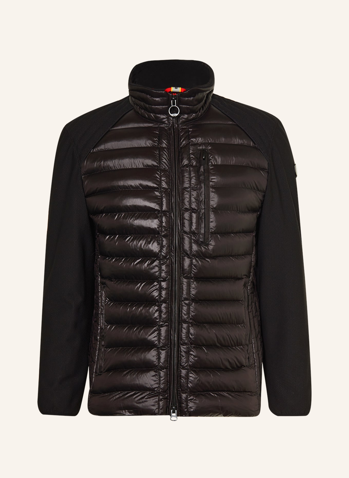 WELLENSTEYN Quilted jacket MOL in mixed materials, Color: BLACK (Image 1)