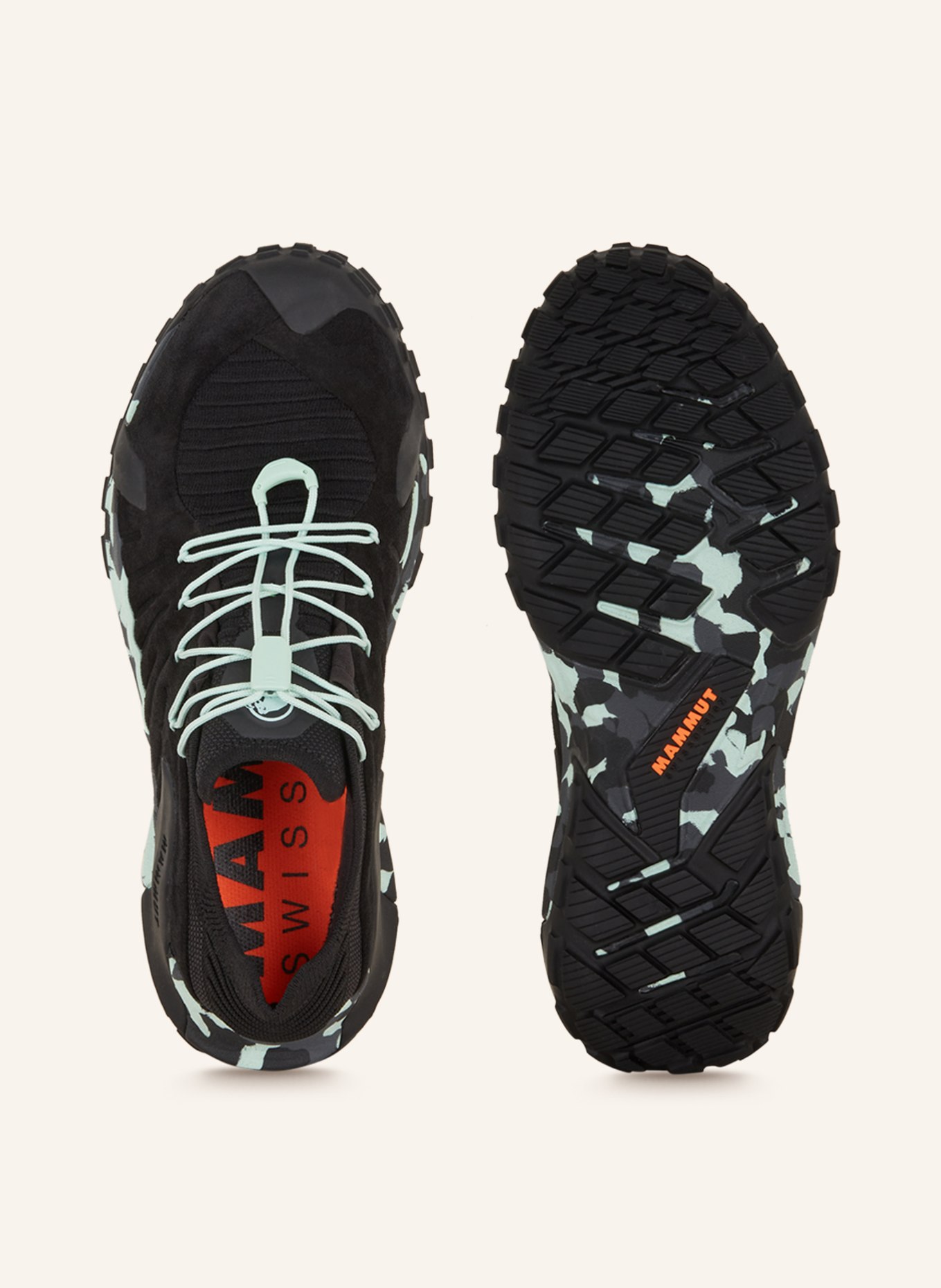 MAMMUT Trekking shoes HUECO II LOW GTX, Color: BLACK/ MINT (Image 5)