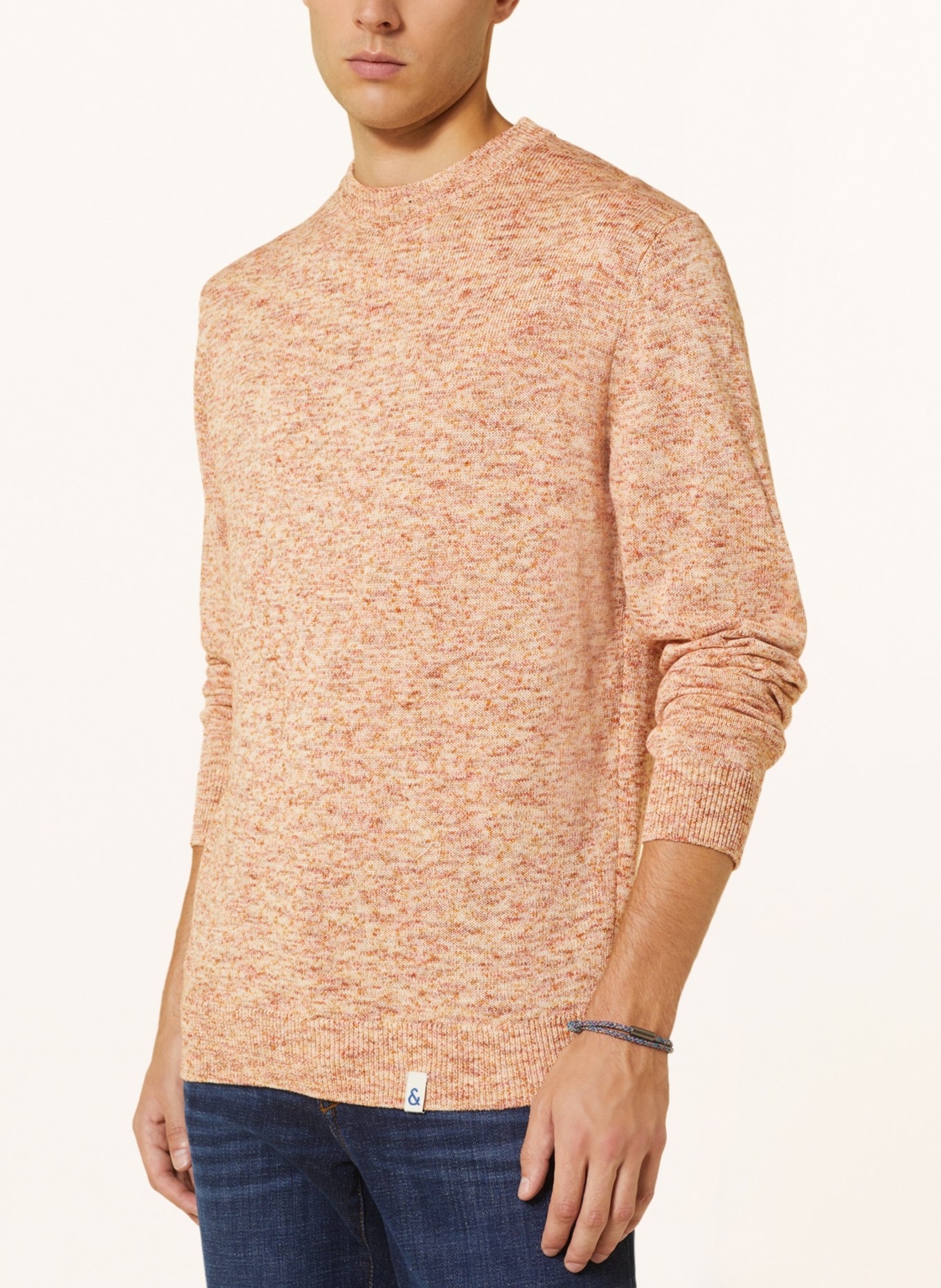 COLOURS & SONS Sweater, Color: LIGHT BROWN/ ORANGE (Image 4)