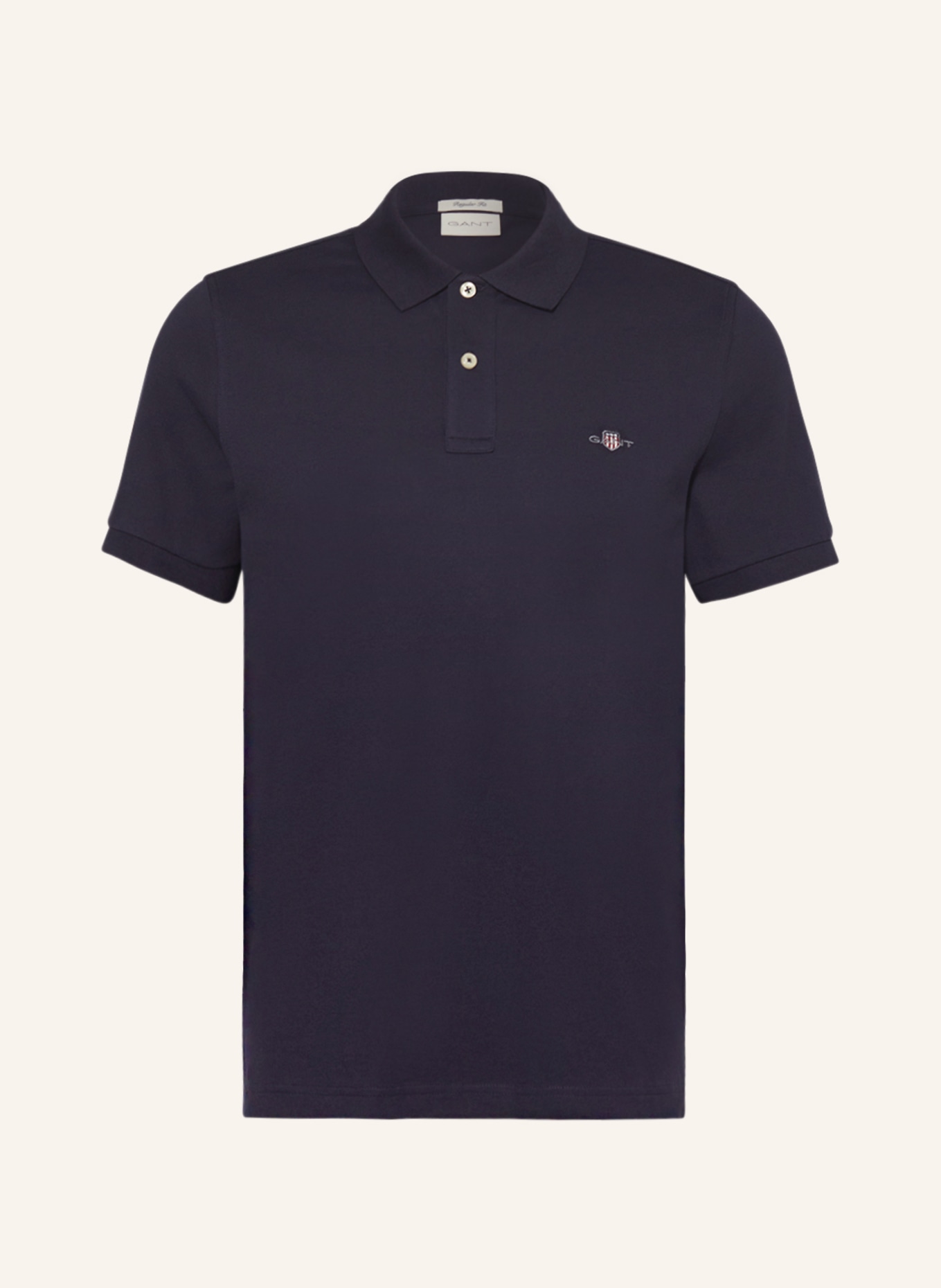 GANT Piqué-Poloshirt Regular Fit, Farbe: DUNKELBLAU (Bild 1)