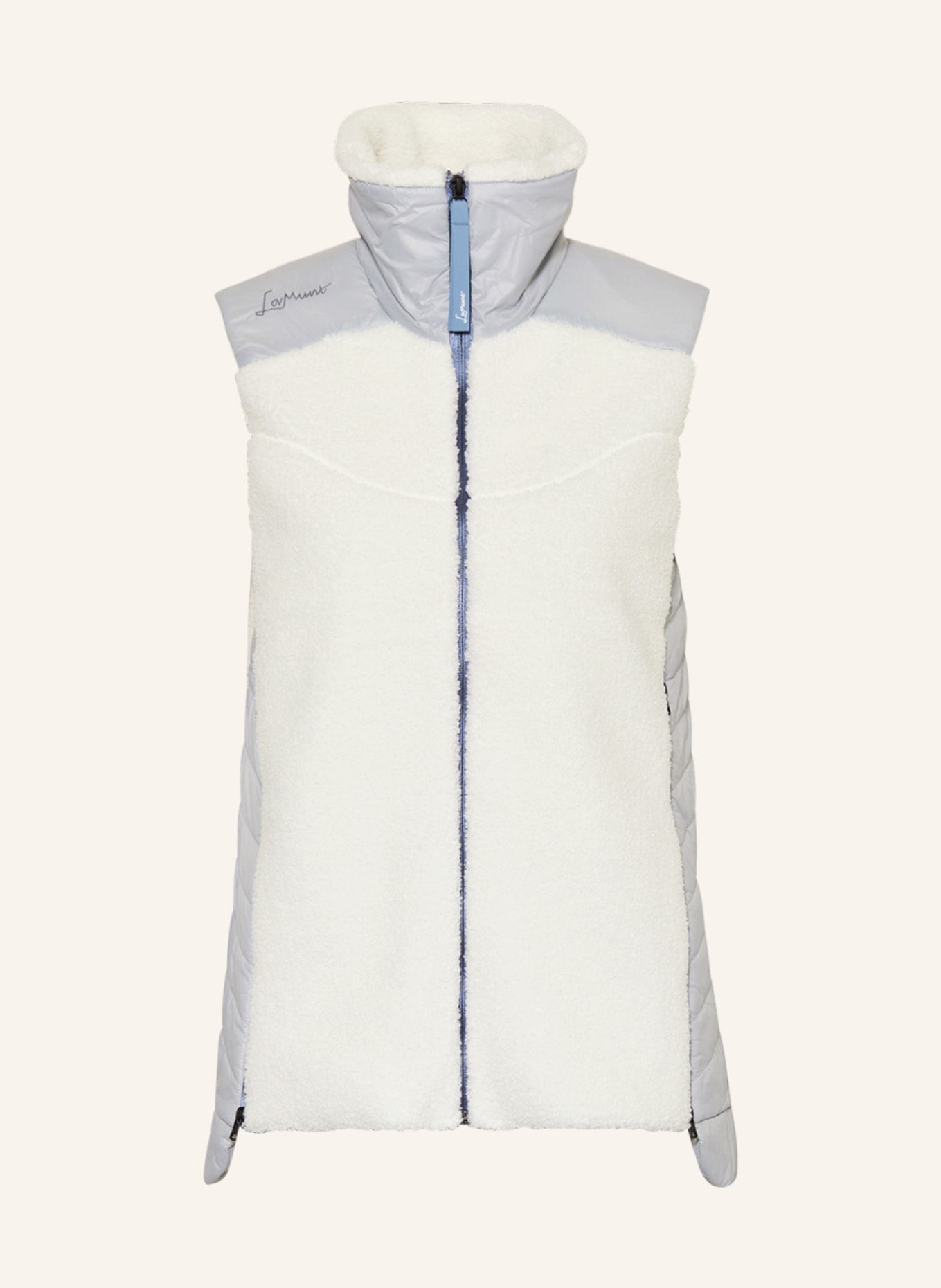 LaMunt Hybrid quilted vest SOPHIA COZY, Color: WHITE/ LIGHT GRAY (Image 1)