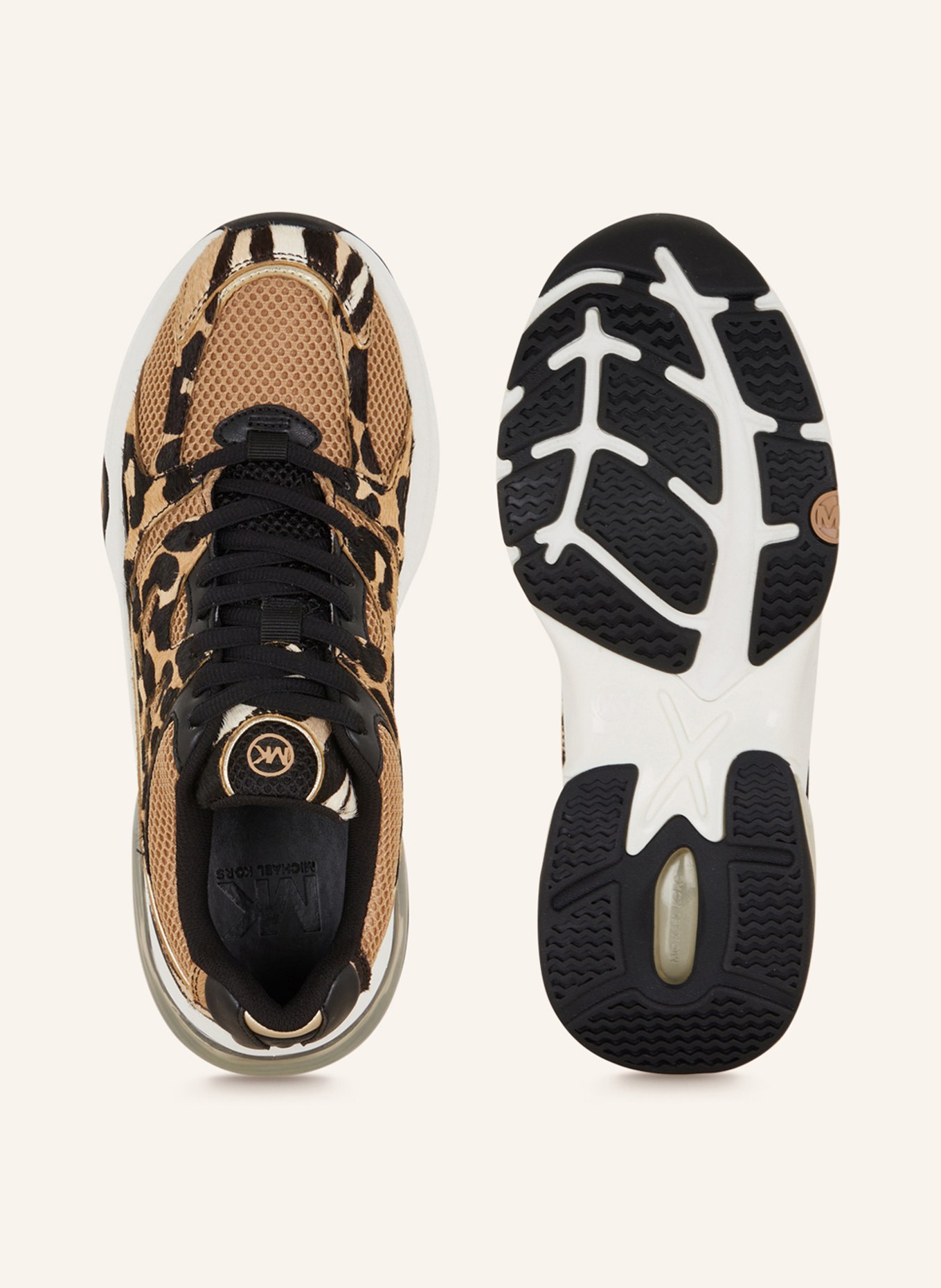 MICHAEL KORS Sneakers KIT EXTREME, Color: CAMEL/ BLACK/ CREAM (Image 5)