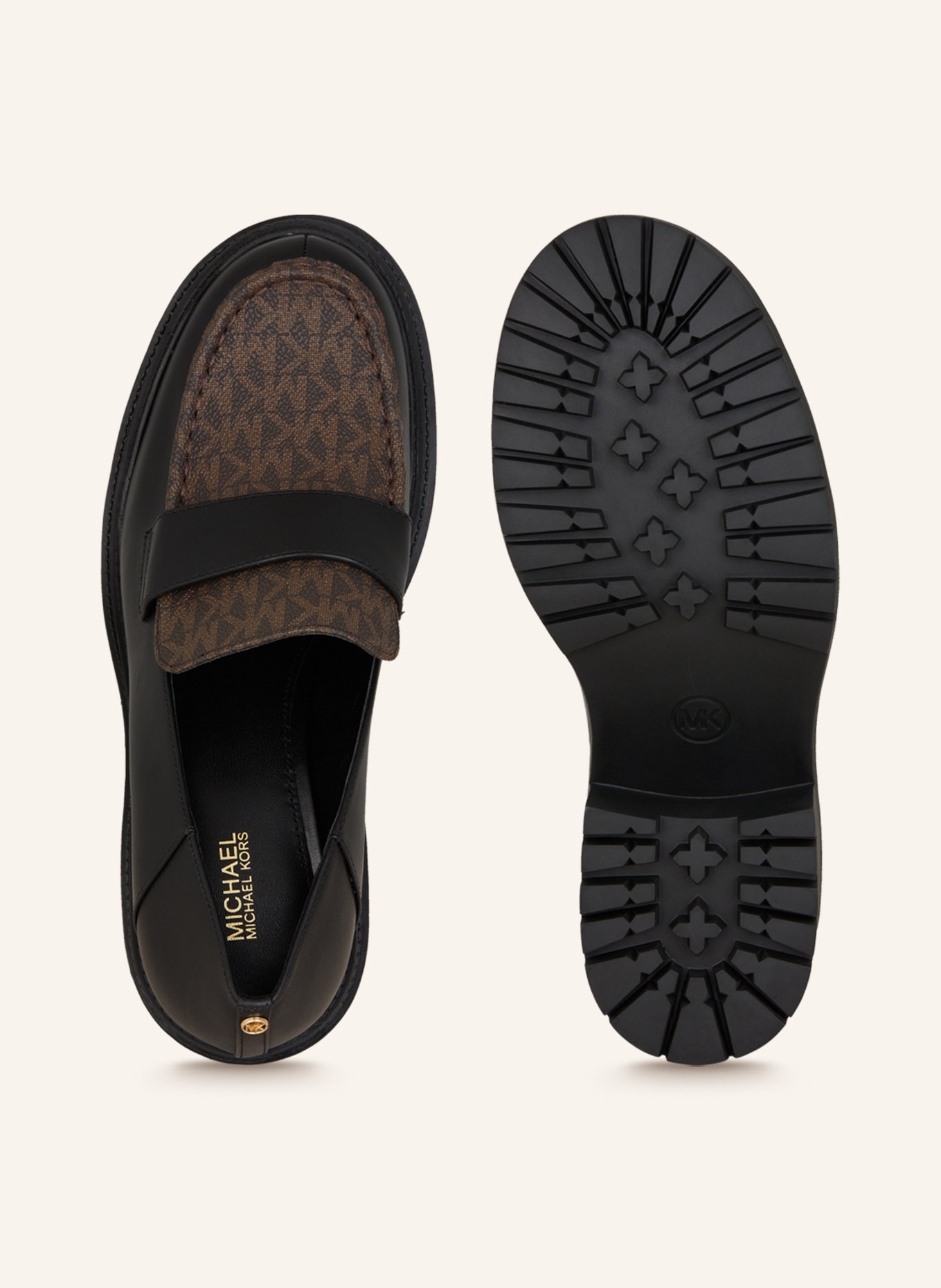 Michael kors loafers brown store