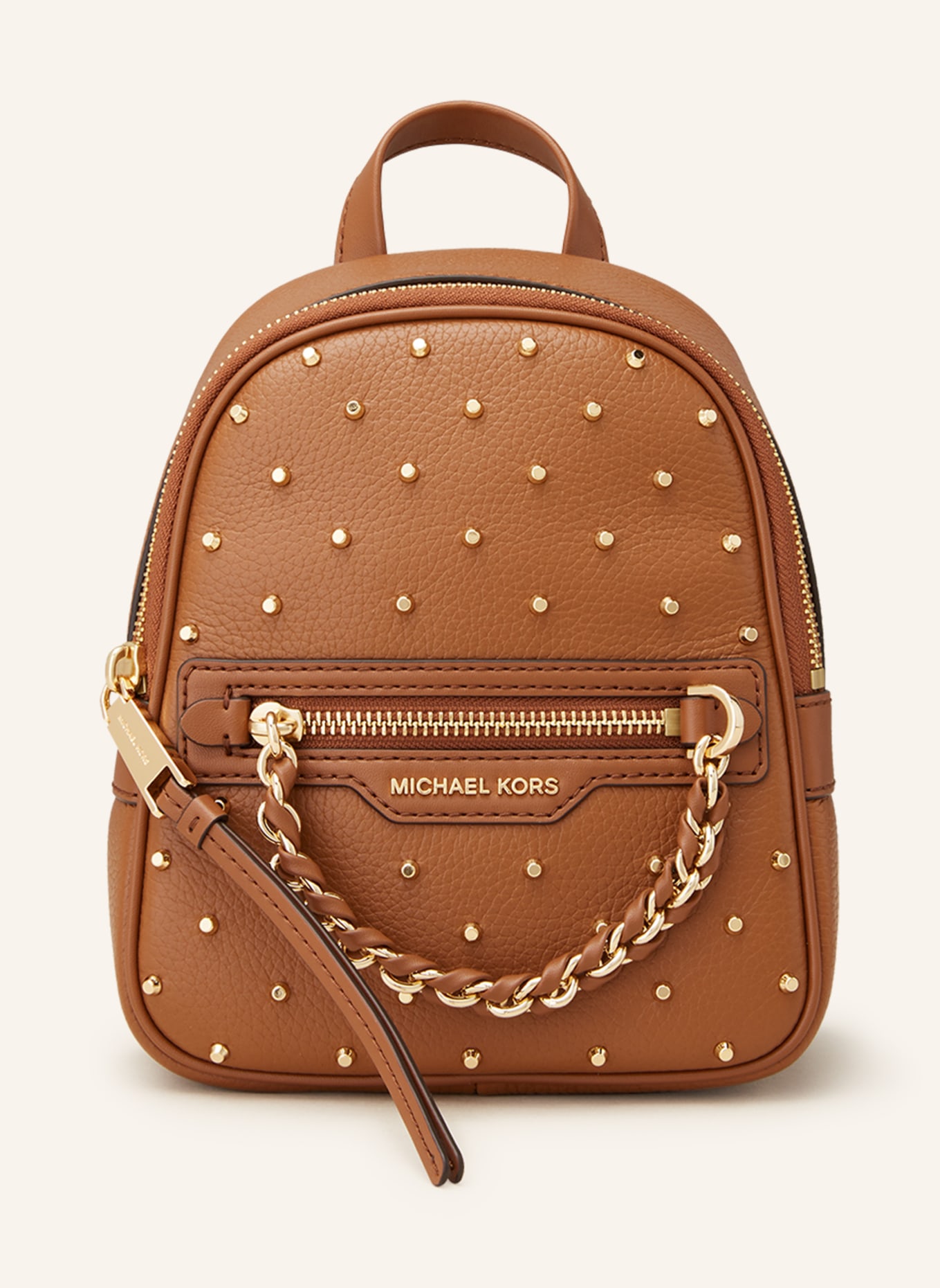 MICHAEL KORS Backpack ELLIOT with rivets, Color: 230 LUGGAGE (Image 1)