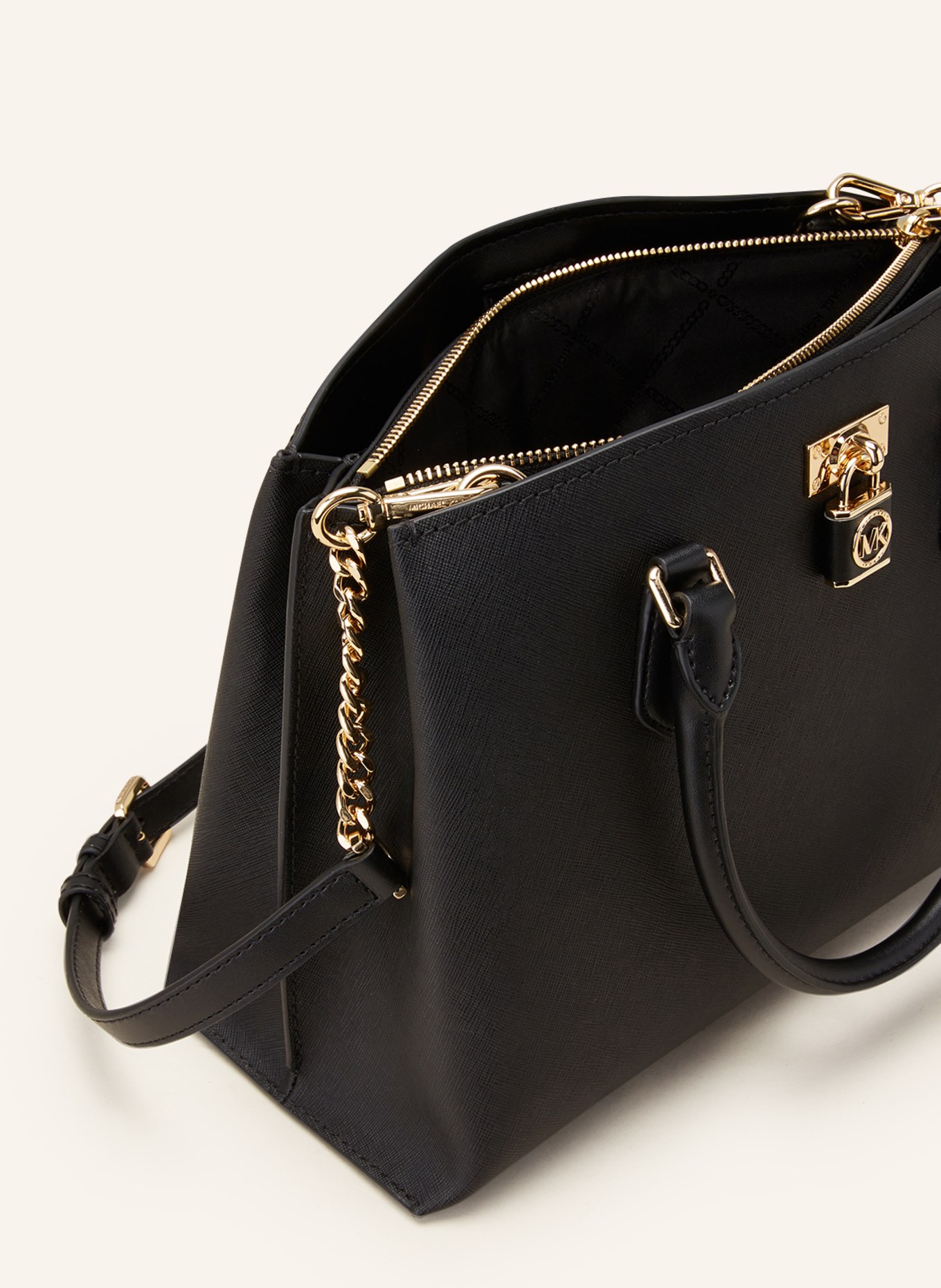 Buy Michael Kors Ruby Medium Saffiano Leather Messenger Bag - Black
