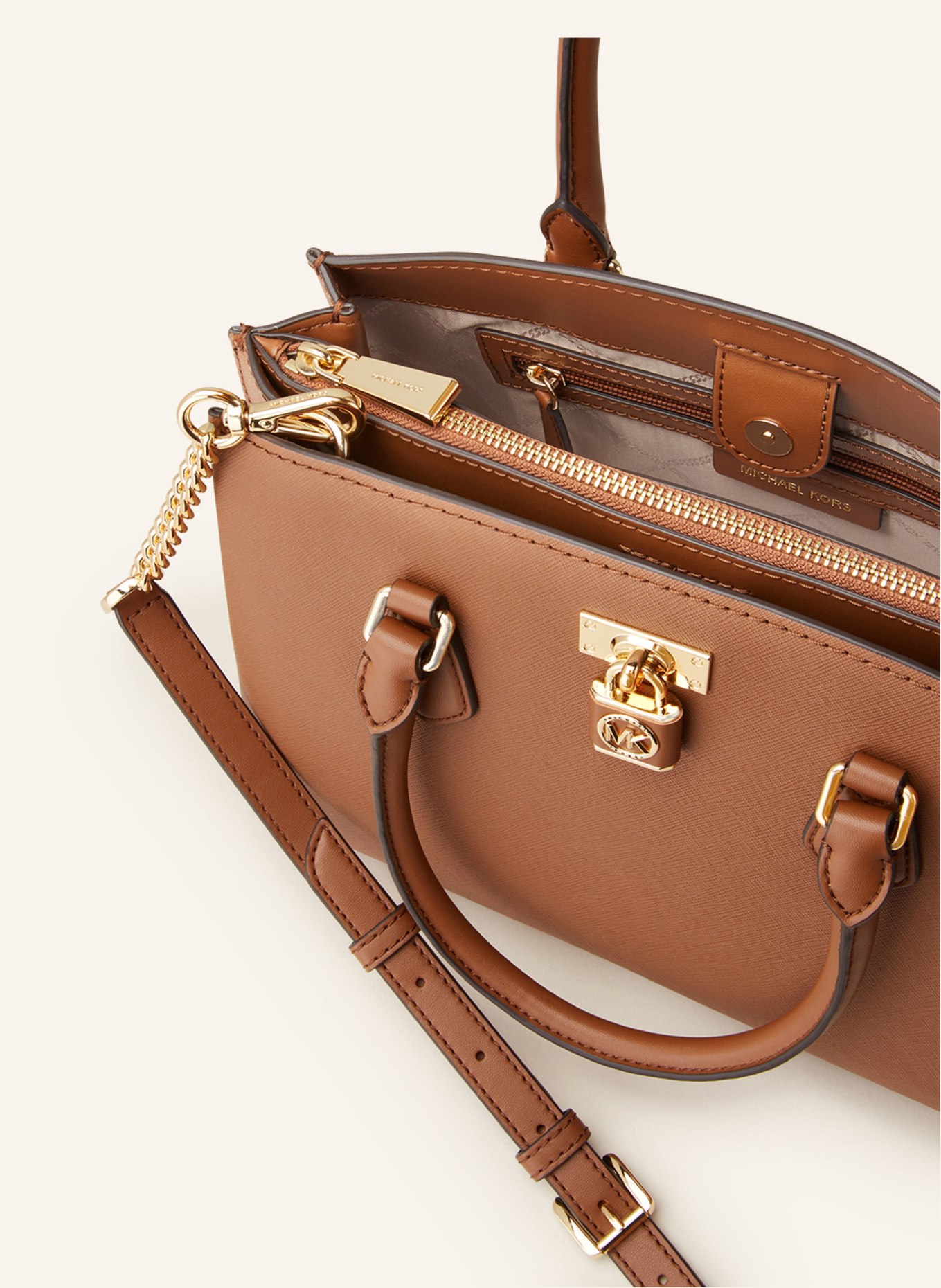 MICHAEL KORS Saffiano-Handtasche RUBY, Farbe: 230 LUGGAGE (Bild 3)