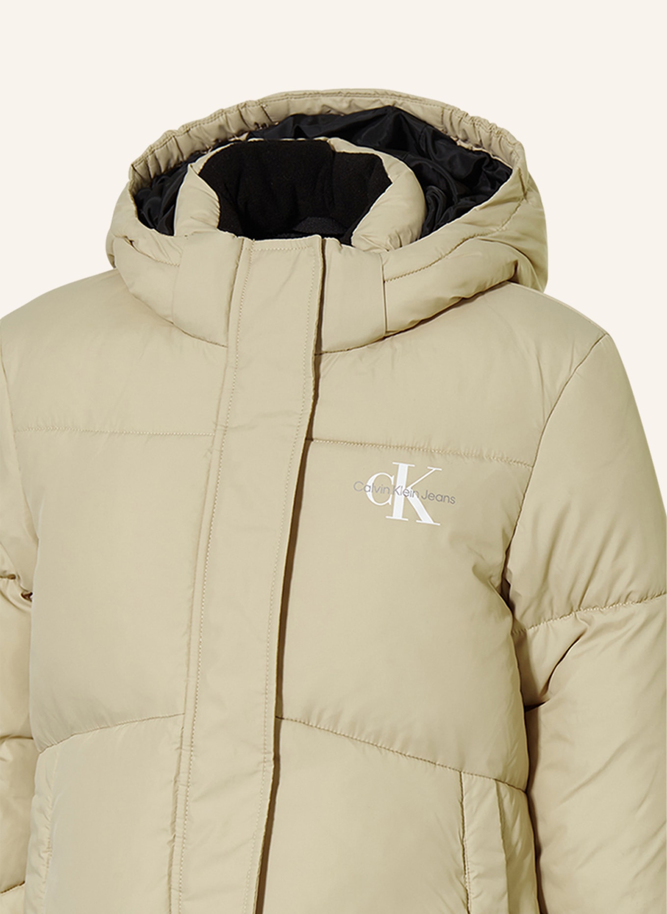 Calvin Klein Prošívaný kabát, Barva: BÉŽOVÁ (Obrázek 3)