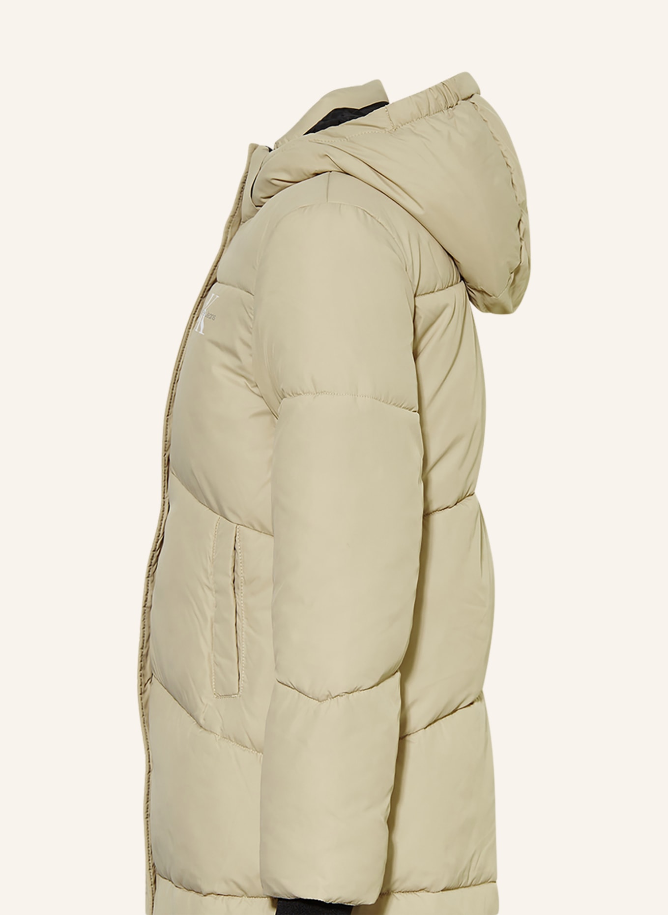 Calvin Klein Prošívaný kabát, Barva: BÉŽOVÁ (Obrázek 4)