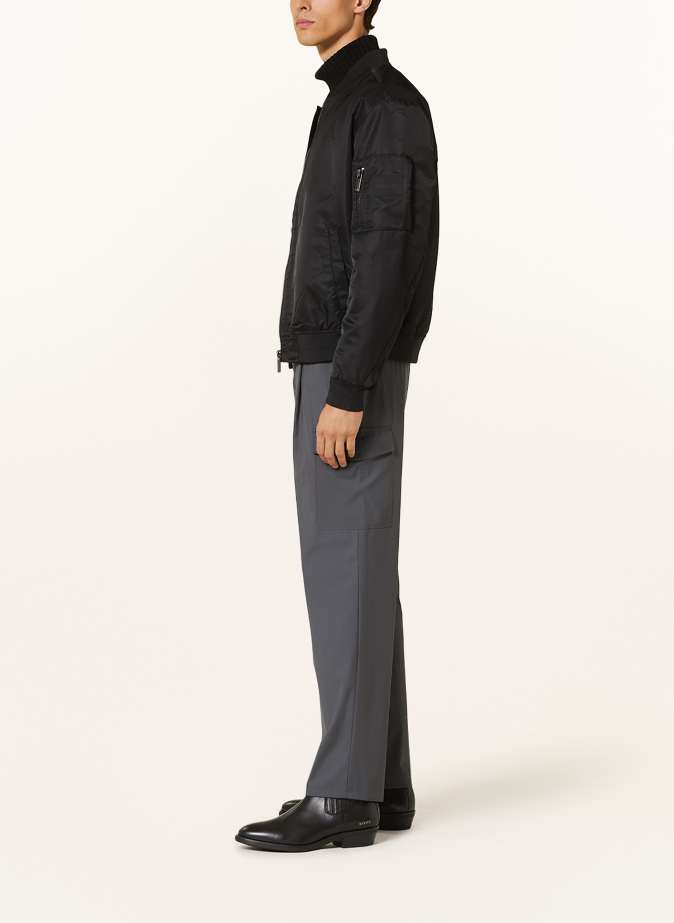Calvin Klein Cargohose Regular Fit, Farbe: DUNKELGRAU (Bild 4)