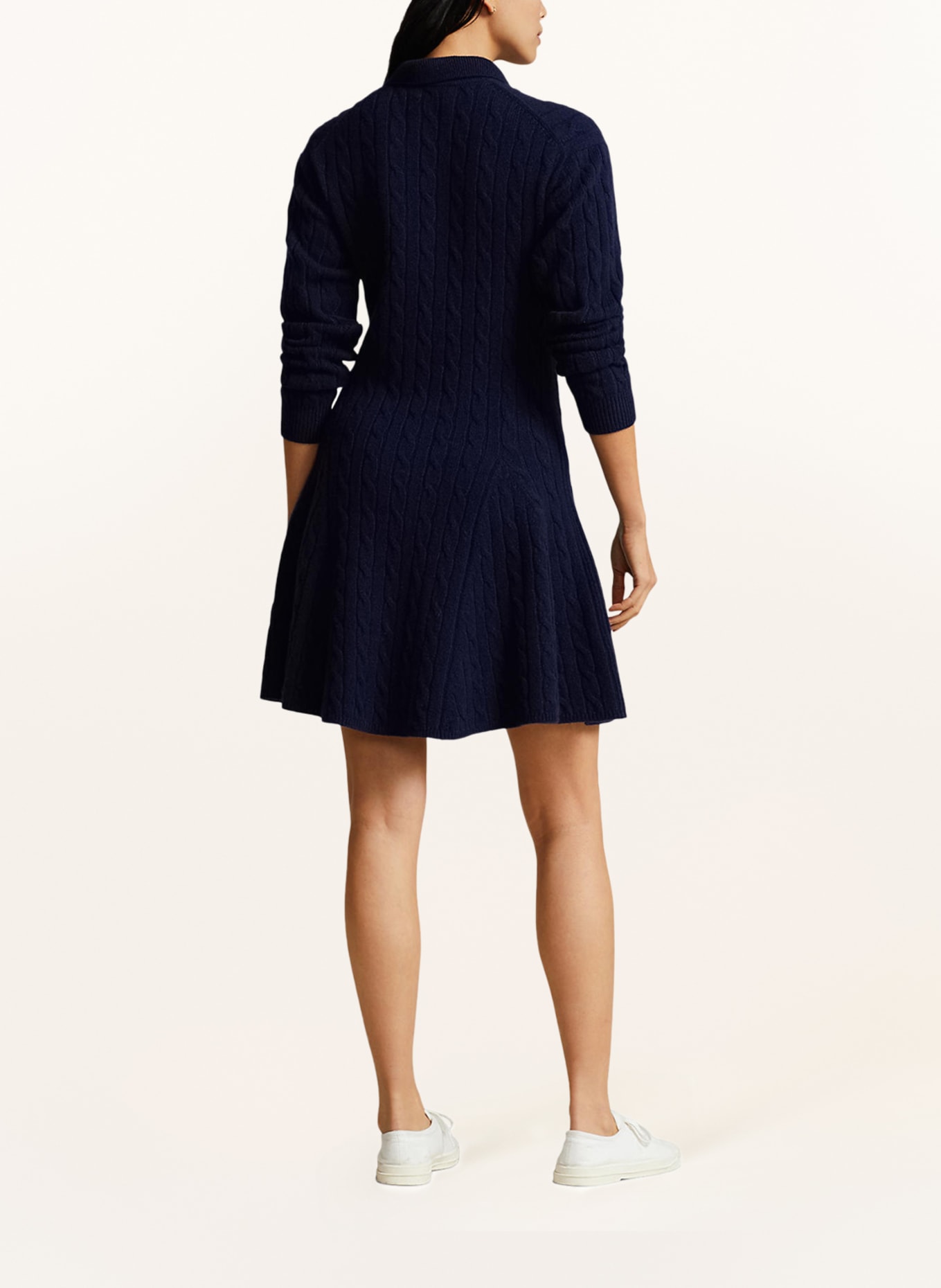 POLO RALPH LAUREN Knit dress with cashmere, Color: DARK BLUE (Image 3)