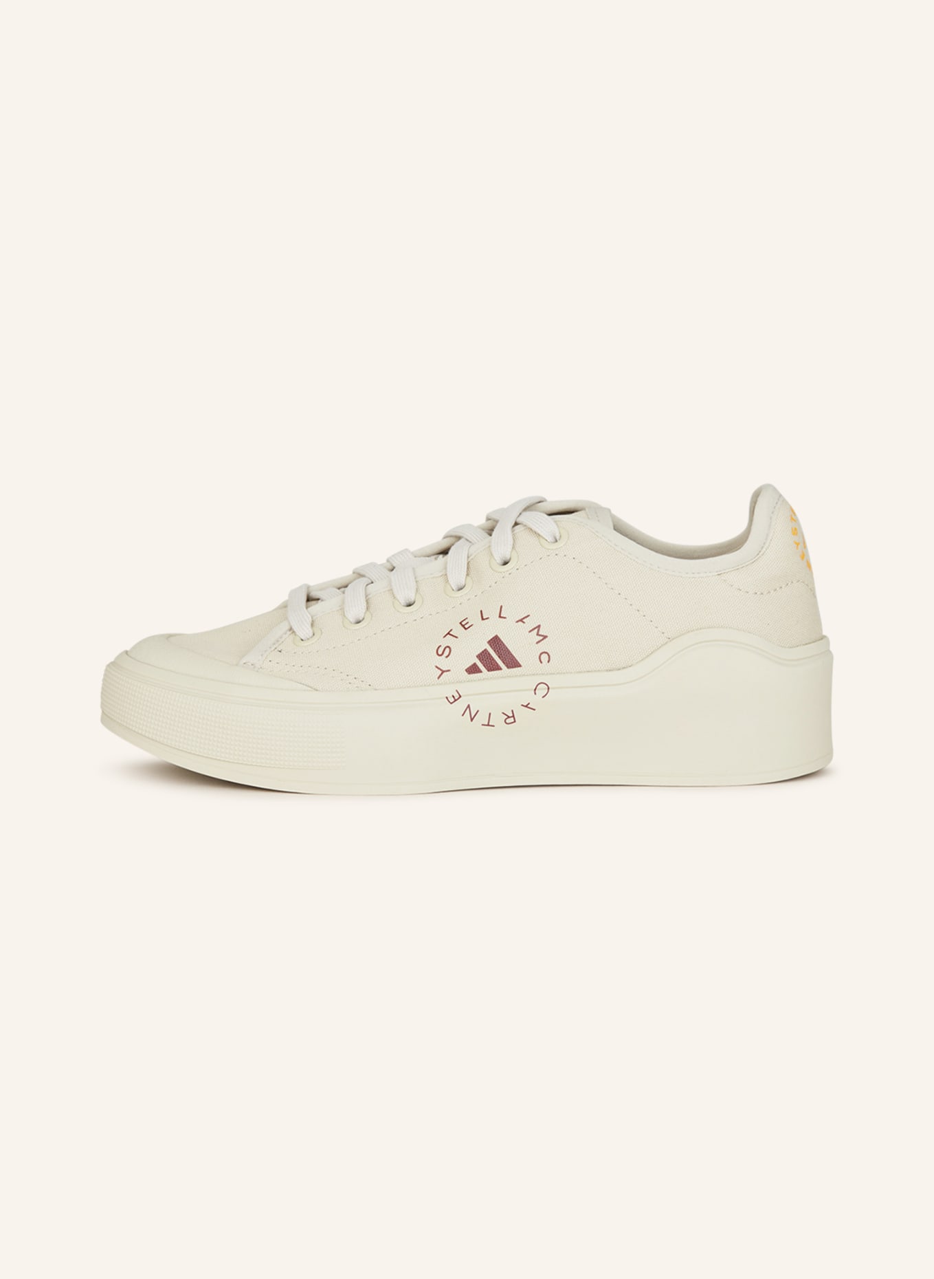 adidas by Stella McCartney Sneakers COURT COTTON, Color: ECRU (Image 4)