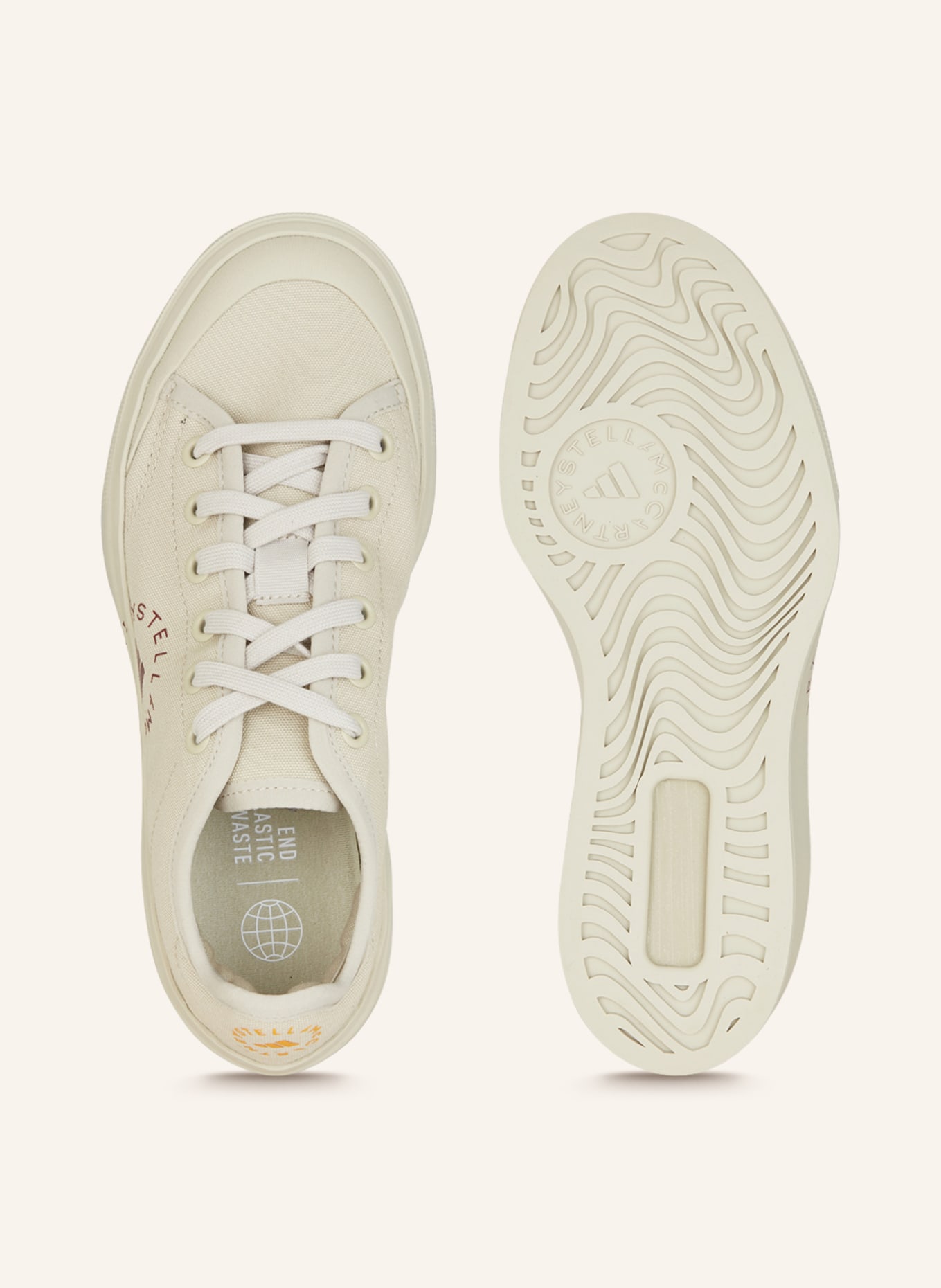 adidas by Stella McCartney Sneakers COURT COTTON, Color: ECRU (Image 5)