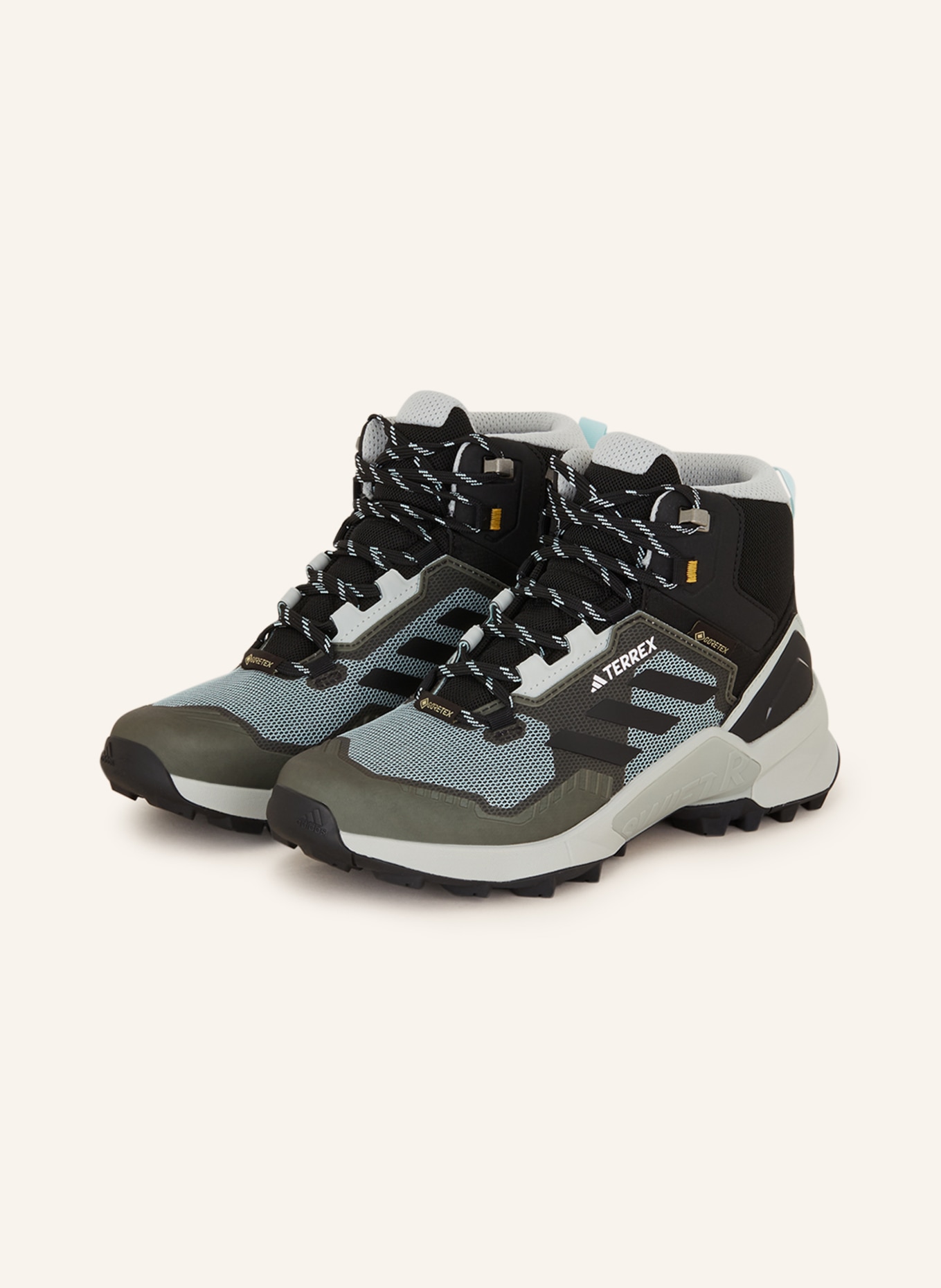 adidas TERREX Trekking shoes TERREX SWIFT R3 MID GTX, Color: BLUE GRAY/ BLACK/ KHAKI (Image 1)