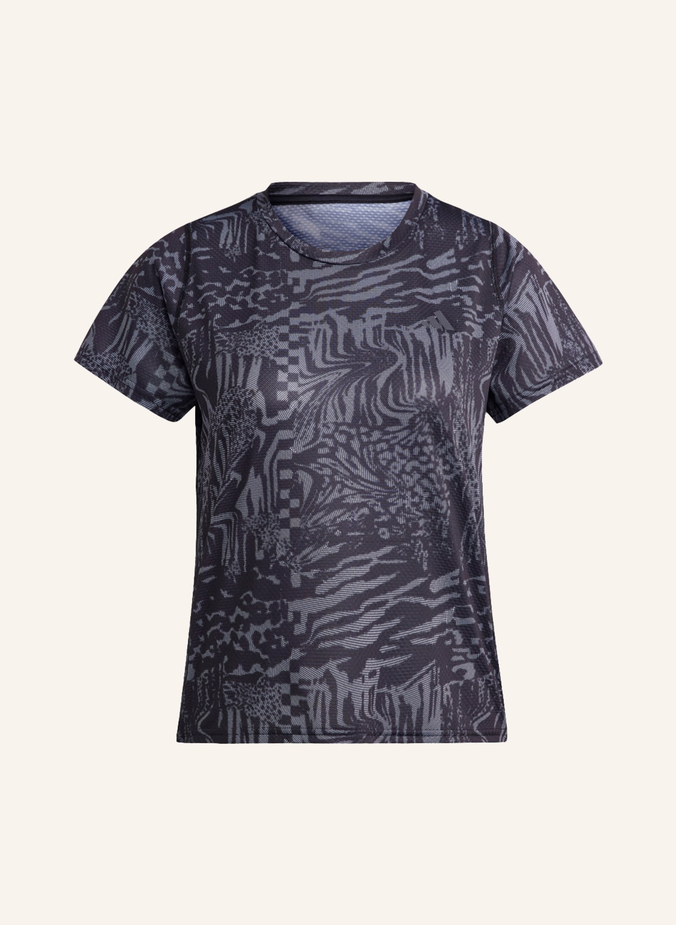 adidas Running shirt RUN ICONS, Color: BLACK/ WHITE (Image 1)