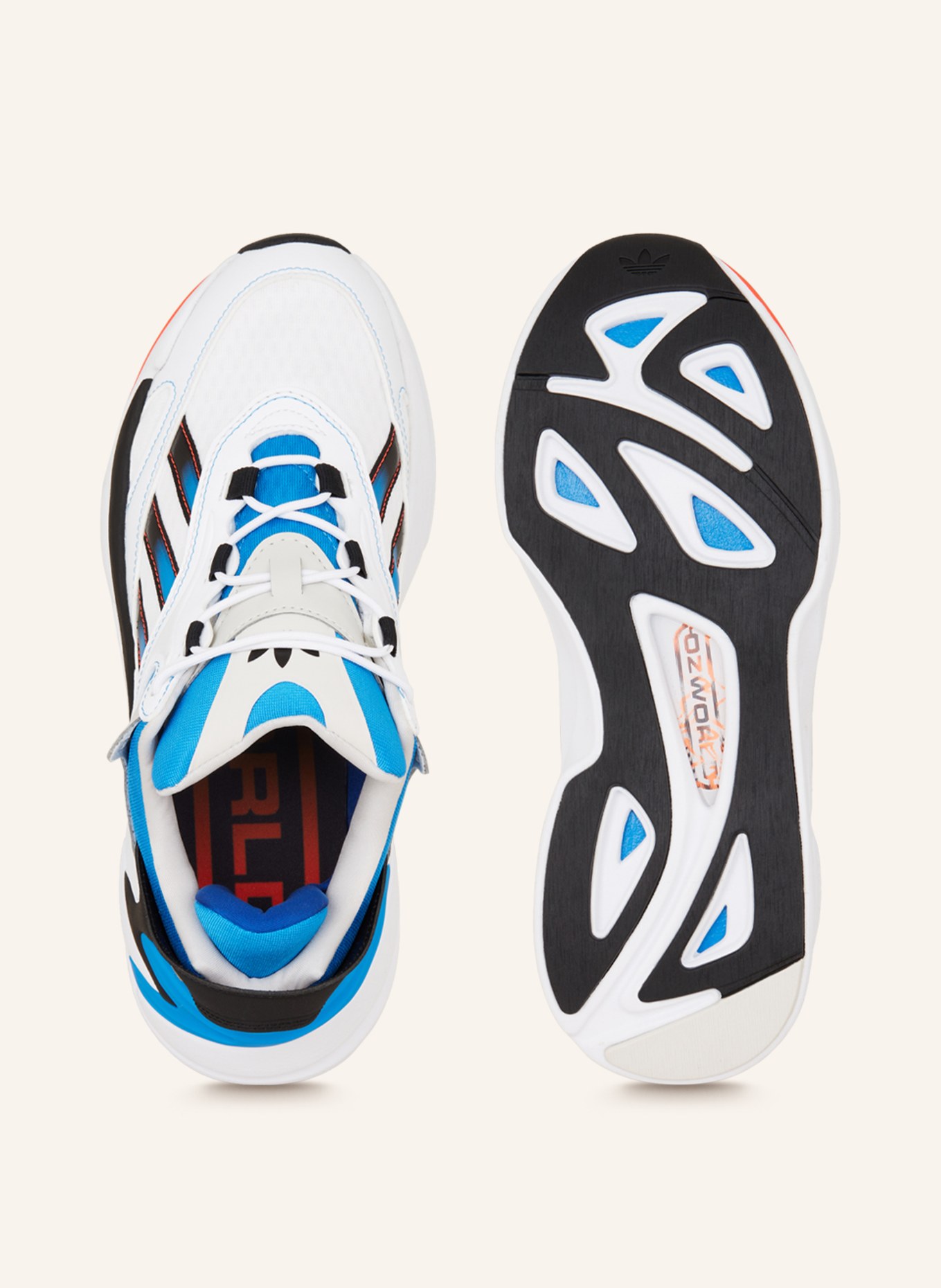 adidas Originals Sneakers OZMORPH, Color: NEON BLUE/ WHITE/ BLACK (Image 5)