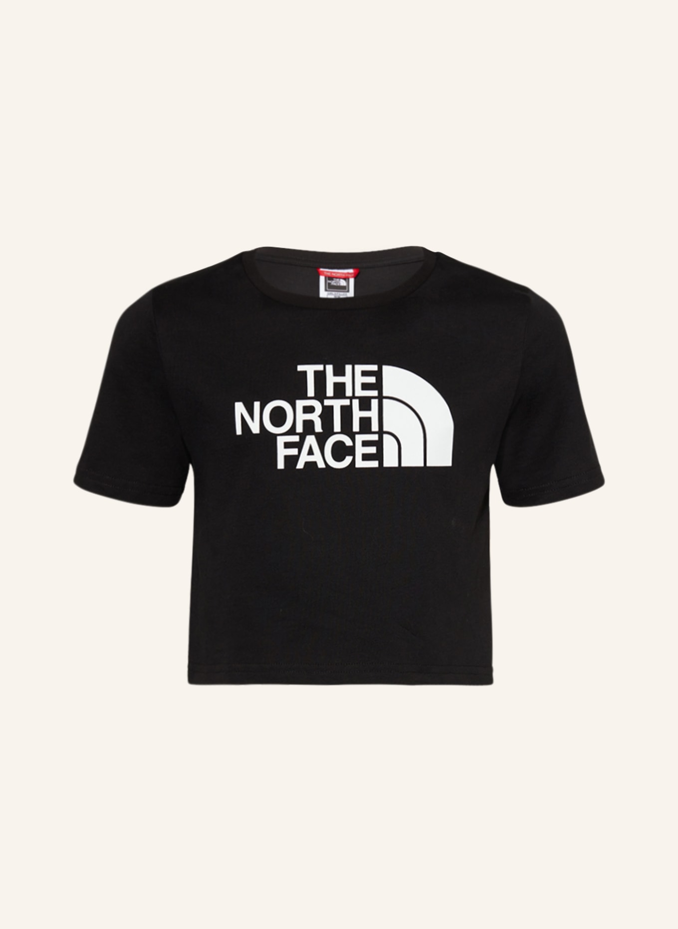 THE NORTH FACE Cropped tričko, Barva: ČERNÁ (Obrázek 1)