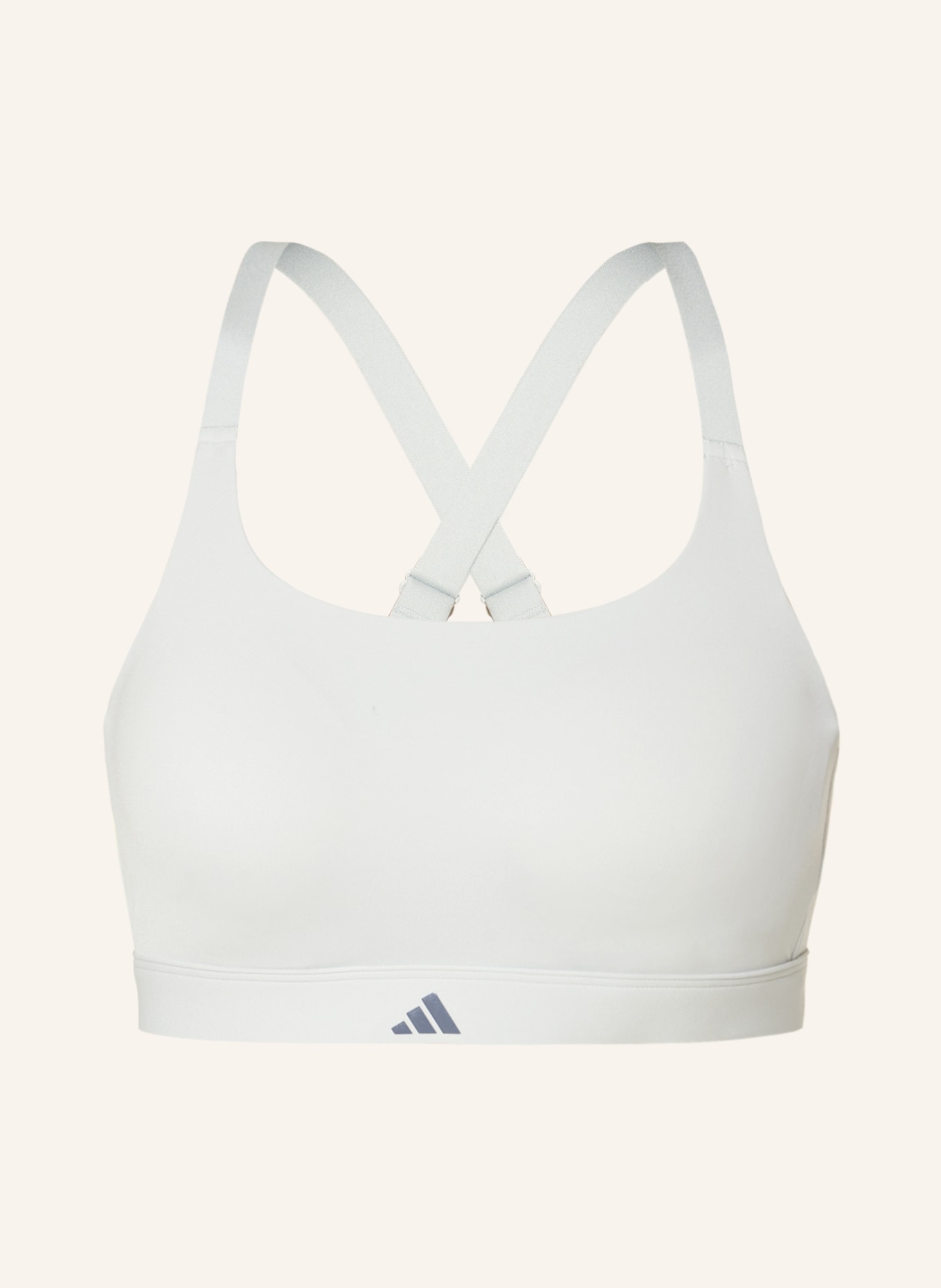adidas Sports bra TAILORED LUXE IMPACT, Color: SILVER (Image 1)