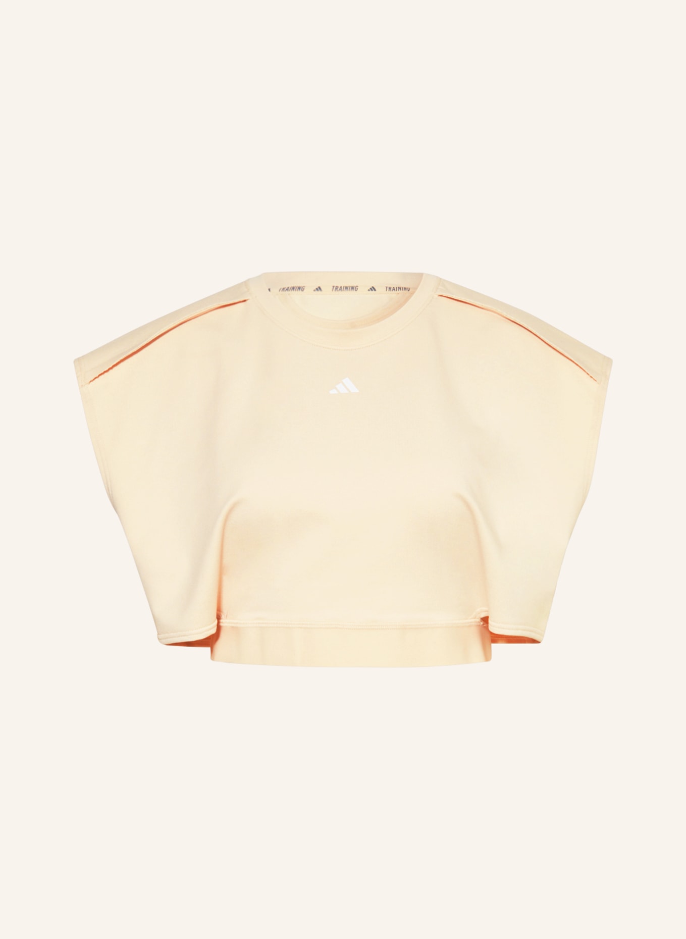 adidas Cropped top POWER with cut-outs, Color: LIGHT ORANGE (Image 1)