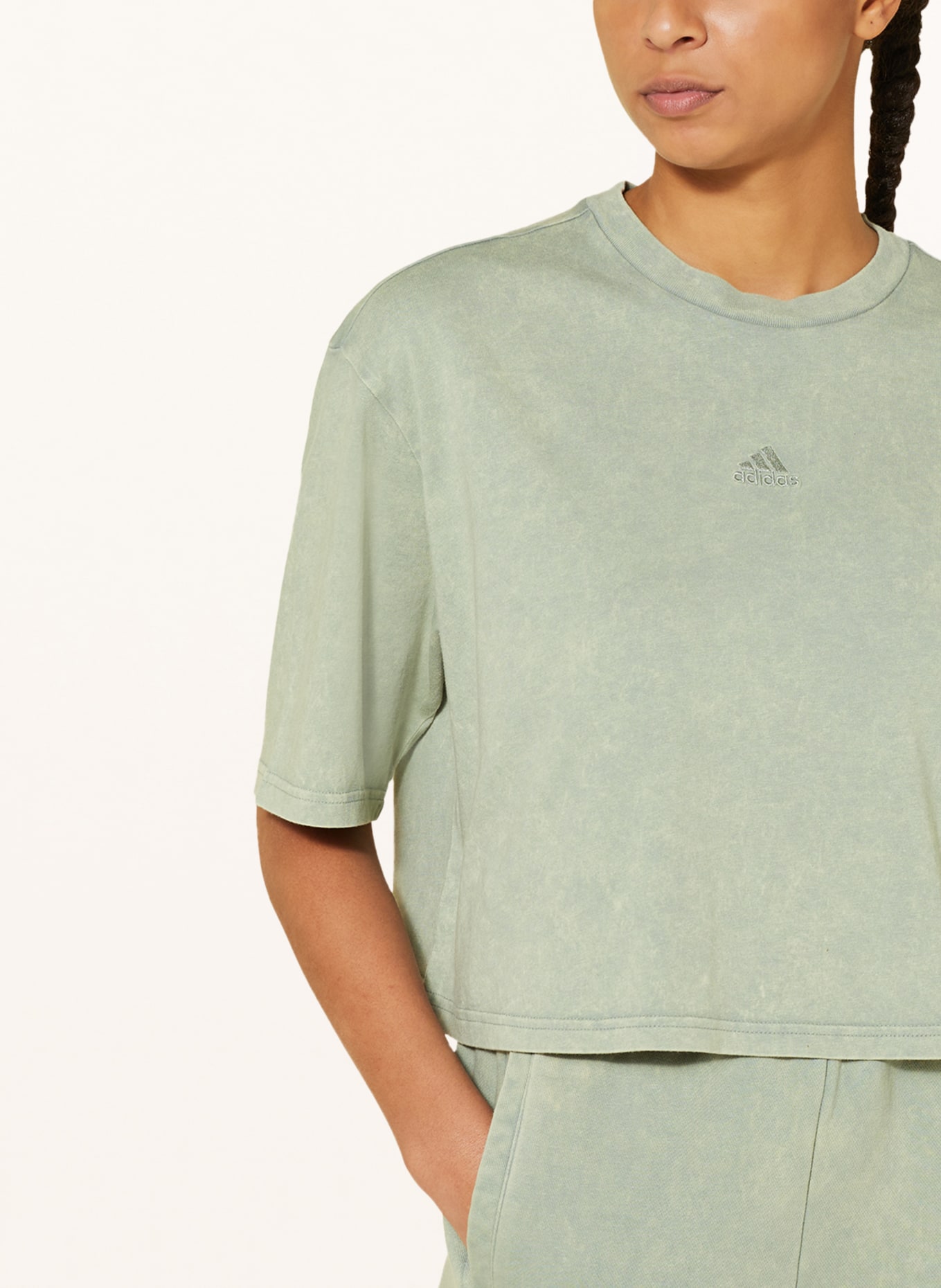 adidas T-shirt ALL SZN, Color: GREEN (Image 4)