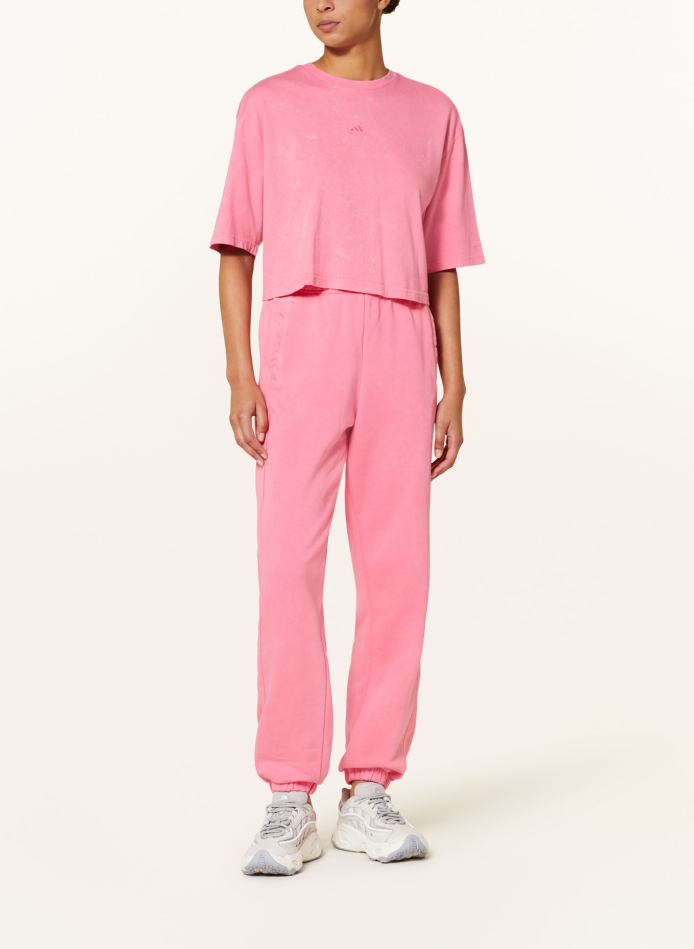 adidas Cropped shirt ALL SZN, Color: PINK (Image 2)