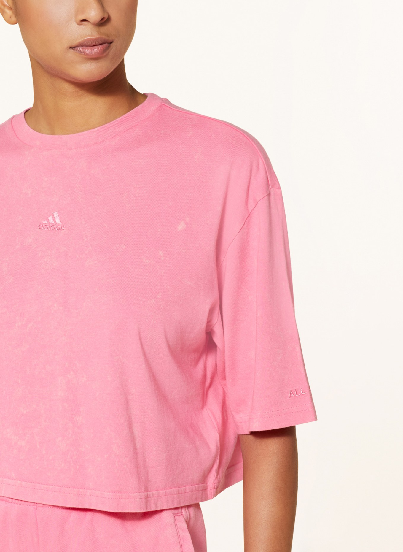 adidas Cropped shirt ALL SZN, Color: PINK (Image 4)