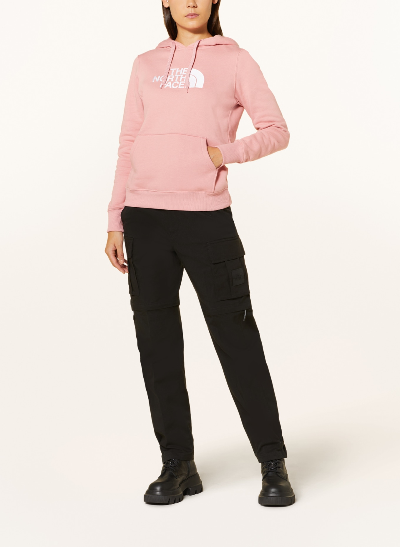 THE NORTH FACE Hoodie DREW, Farbe: ROSÉ/ WEISS (Bild 2)
