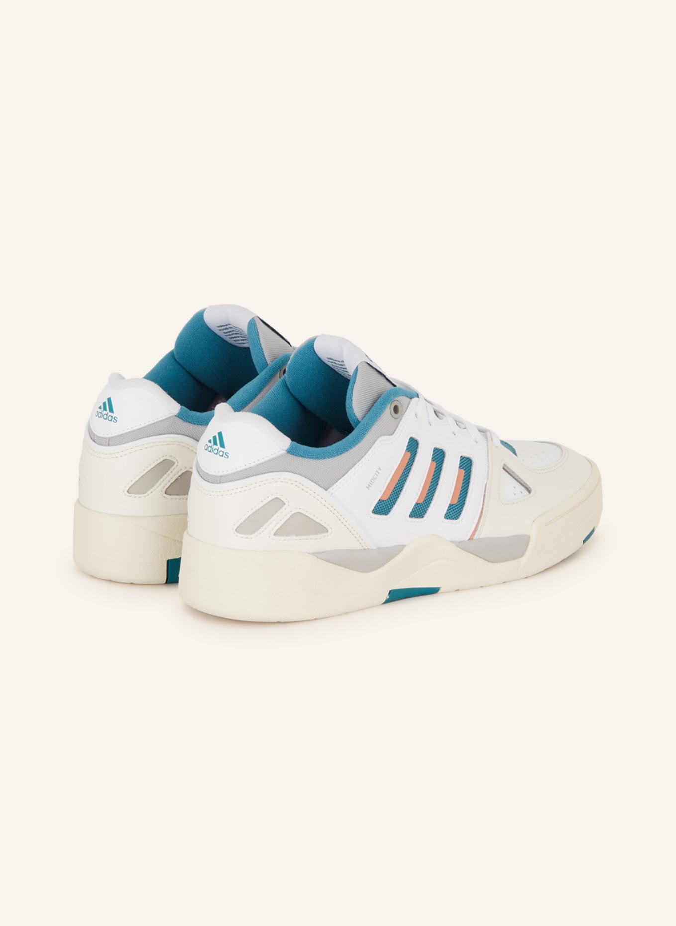 adidas Sneaker MIDCITY, Farbe: WEISS/ PETROL (Bild 2)