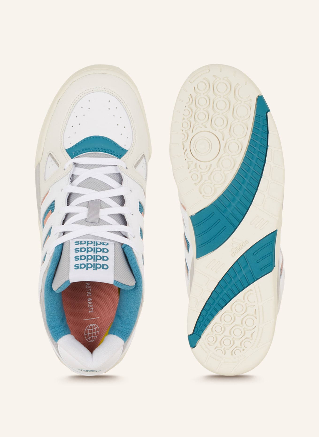 adidas Sneakersy MIDCITY, Kolor: BIAŁY/ PETROL (Obrazek 5)