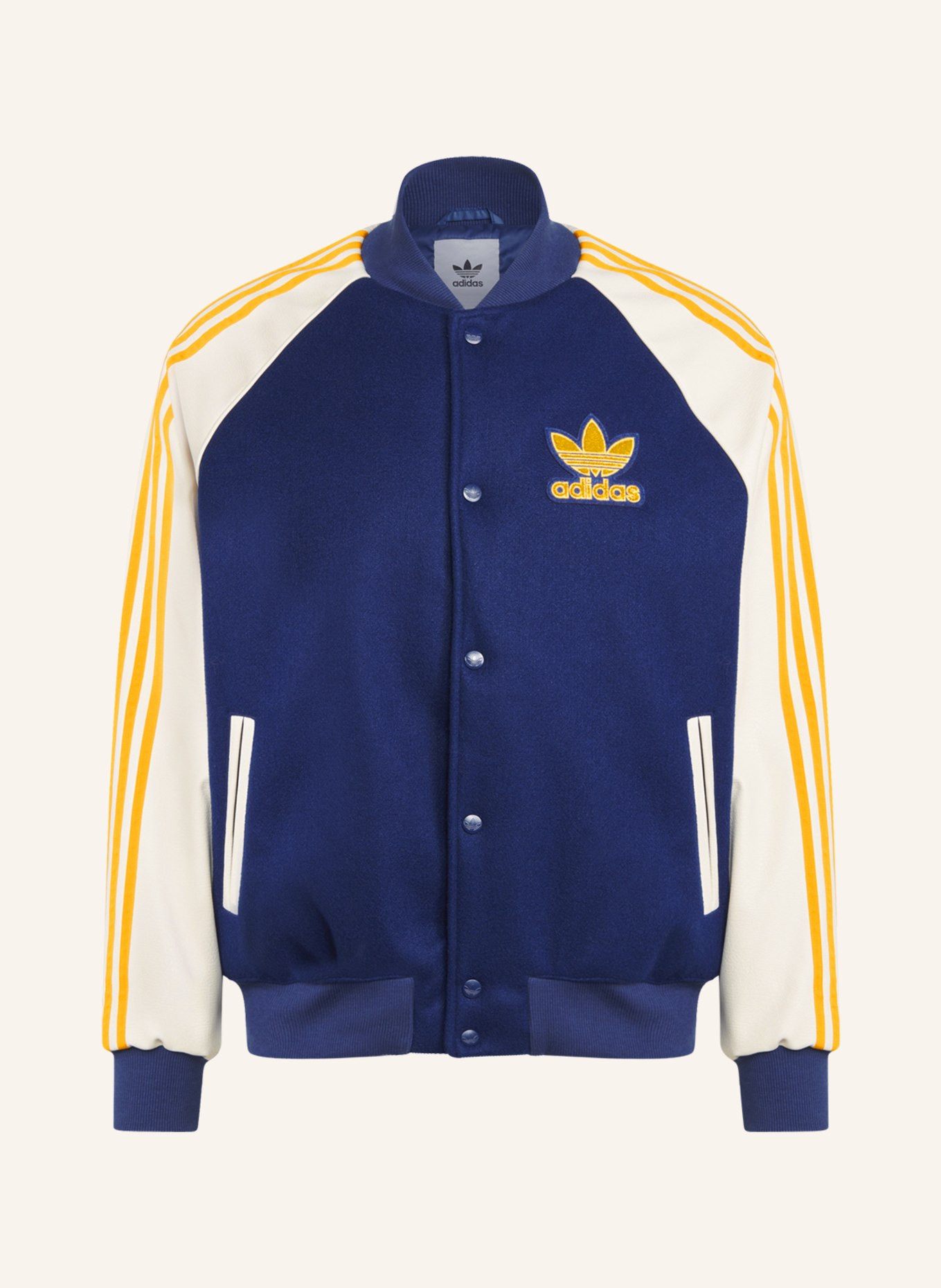 adidas Originals College jacket SST, Color: DARK BLUE/ ECRU/ DARK YELLOW (Image 1)