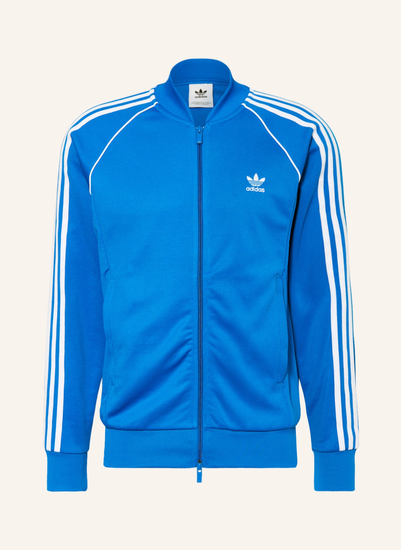 adidas Originals Training jacket in CLASSICS SST ADICOLOR white ORIGINALS blue