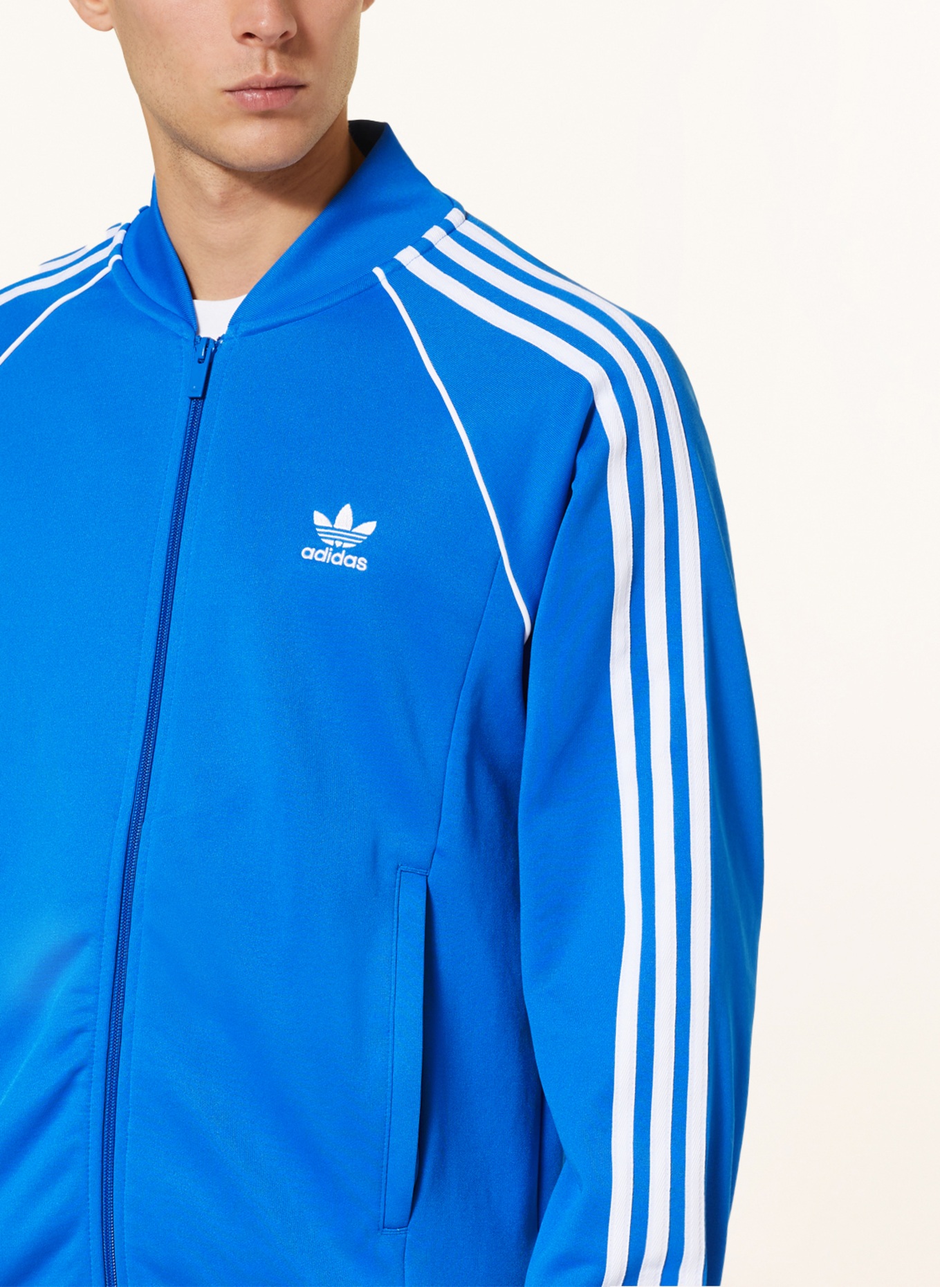 Originals blue/ adidas CLASSICS Training ORIGINALS jacket in ADICOLOR white SST