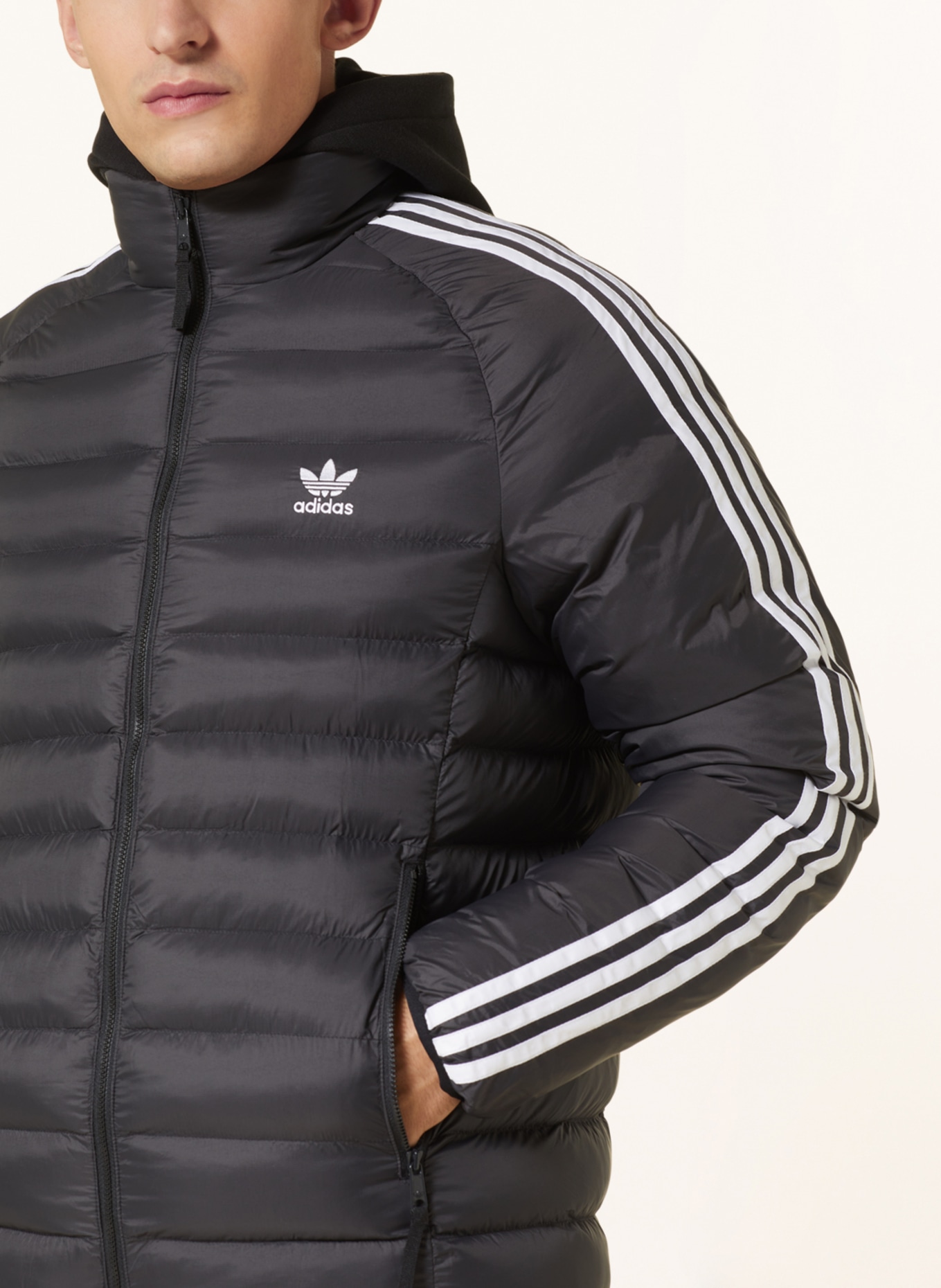 adidas Originals Quilted jacket, Color: BLACK/ WHITE (Image 4)