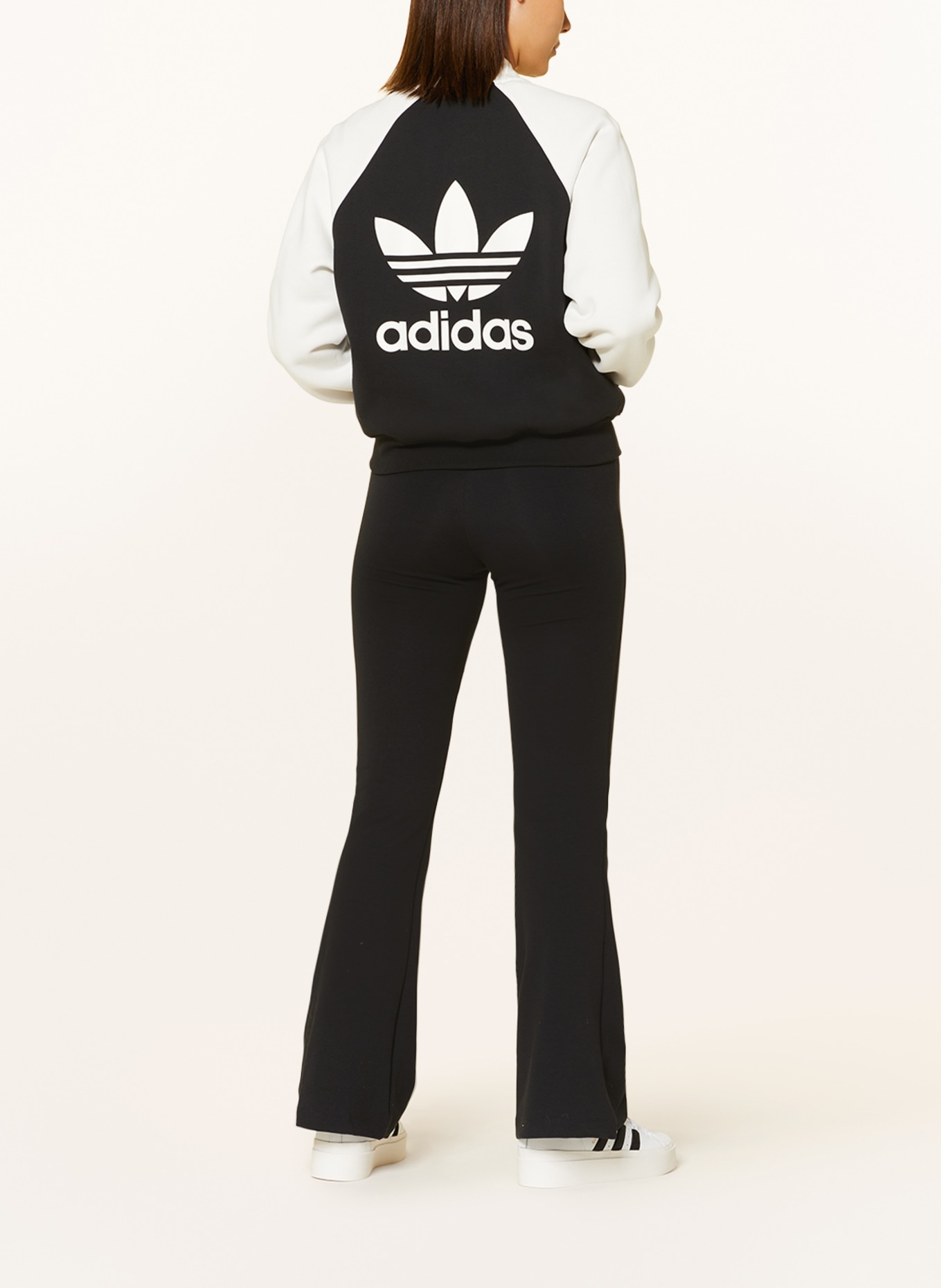 adidas Originals Sweat jacket ADICOLOR CLASSICS TREFOIL, Color: BLACK/ ECRU (Image 3)