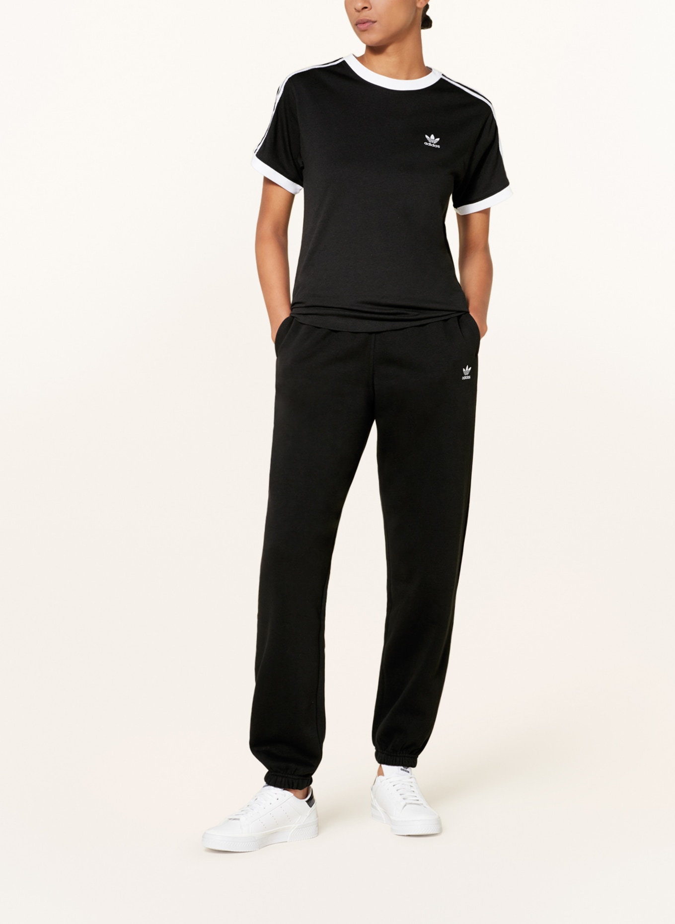 adidas Originals T-shirt ADICOLOR CLASSICS, Color: BLACK/ WHITE (Image 2)