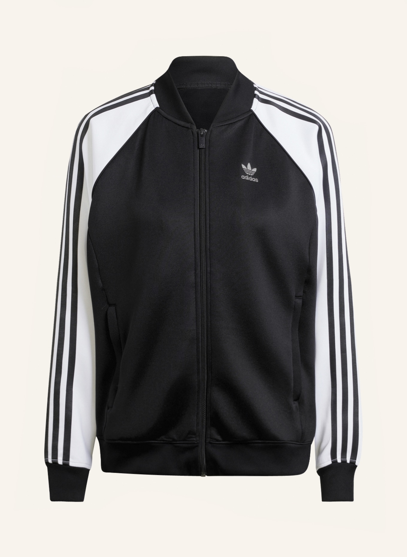 adidas Originals Training jacket ADICOLOR CLASSICS OVERSIZED SST, Color: BLACK/ WHITE (Image 1)