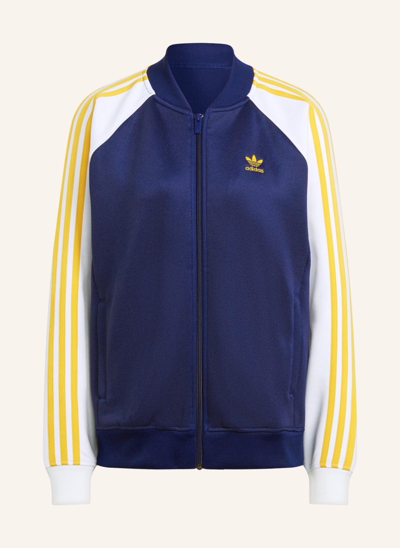 adidas Originals Training jacket ADICOLOR CLASSICS OVERSIZED SST, Color: DARK BLUE/ WHITE (Image 1)