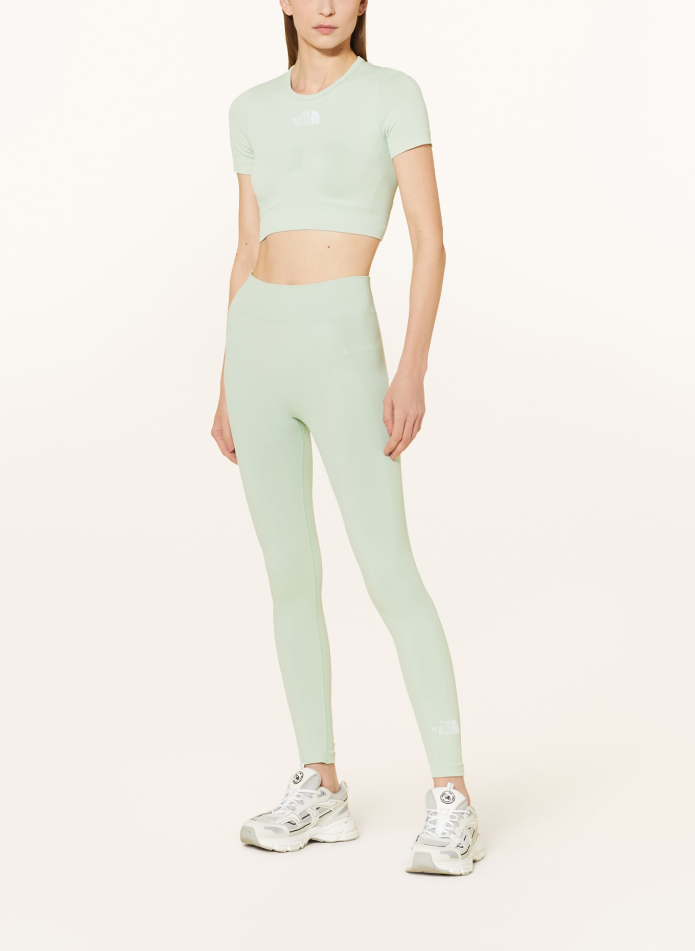 THE NORTH FACE Cropped shirt NEW SEAMLESS, Color: MINT (Image 2)