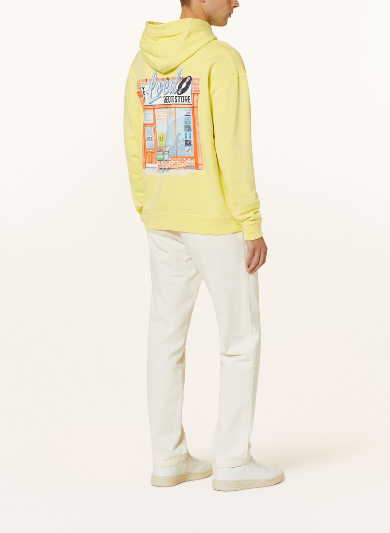 SCOTCH & SODA Hoodie, Color: YELLOW/ DARK RED (Image 2)