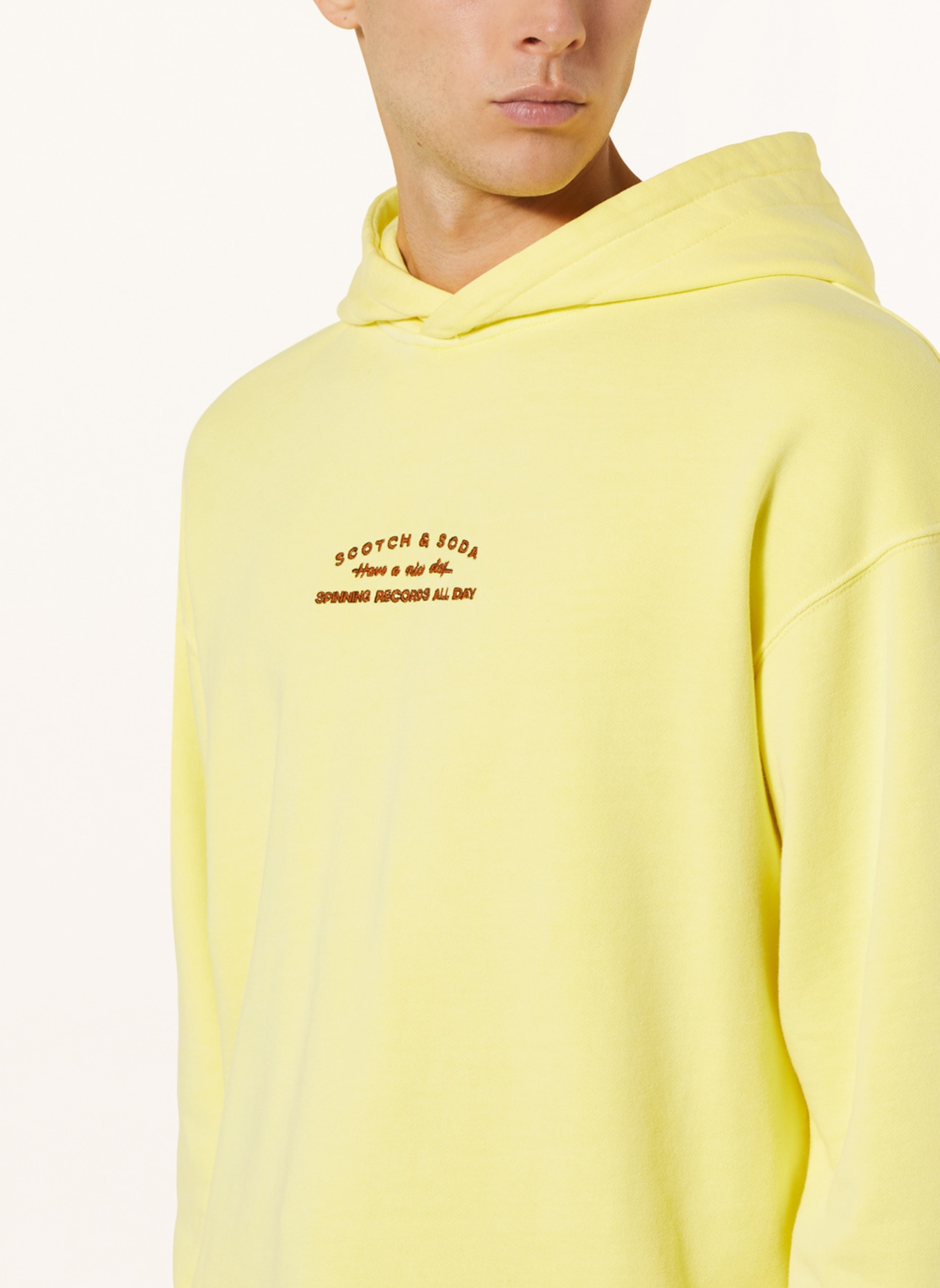 SCOTCH & SODA Hoodie, Color: YELLOW/ DARK RED (Image 5)