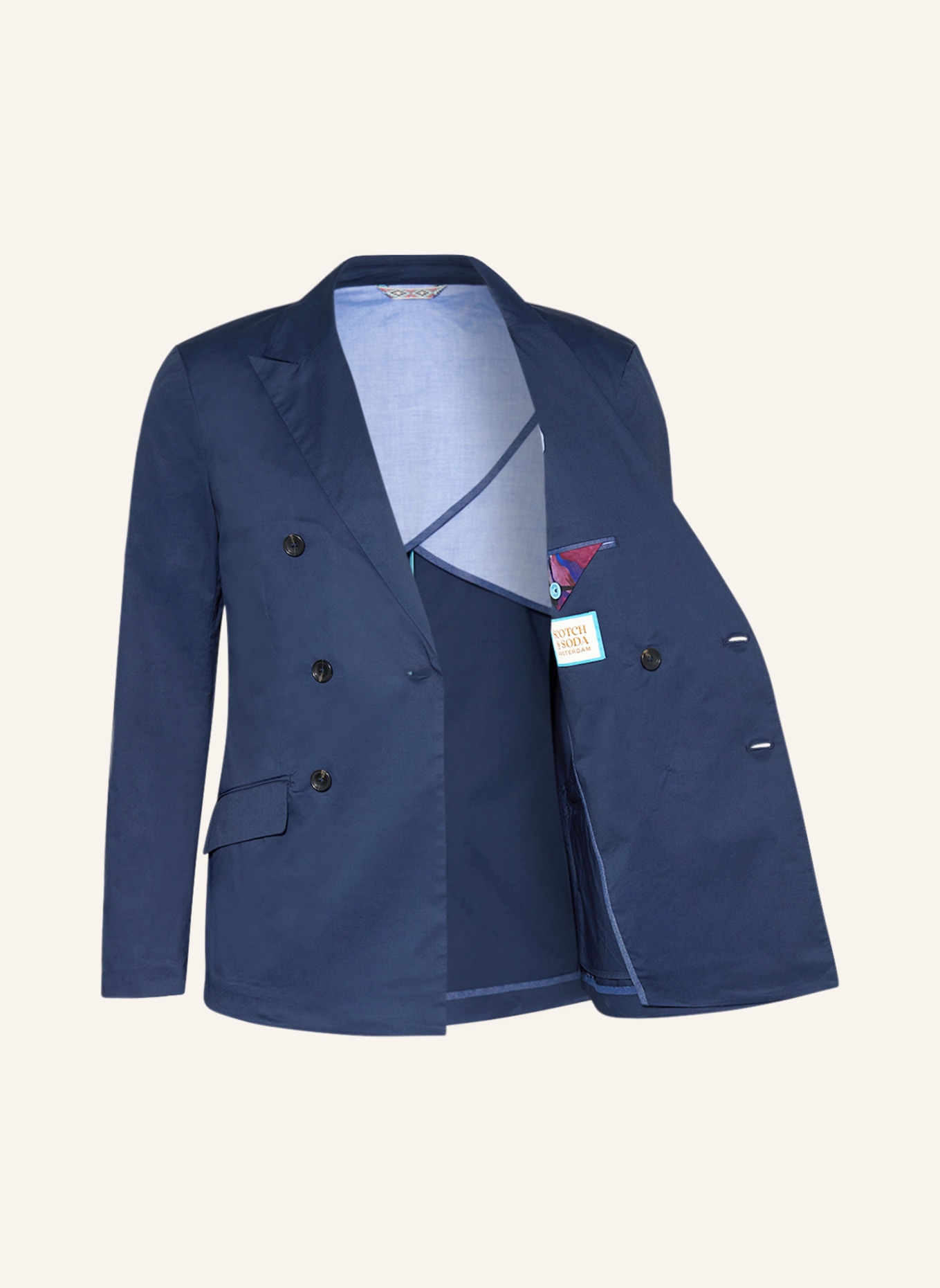 SCOTCH & SODA Tailored jacket slim fit, Color: DARK BLUE (Image 4)