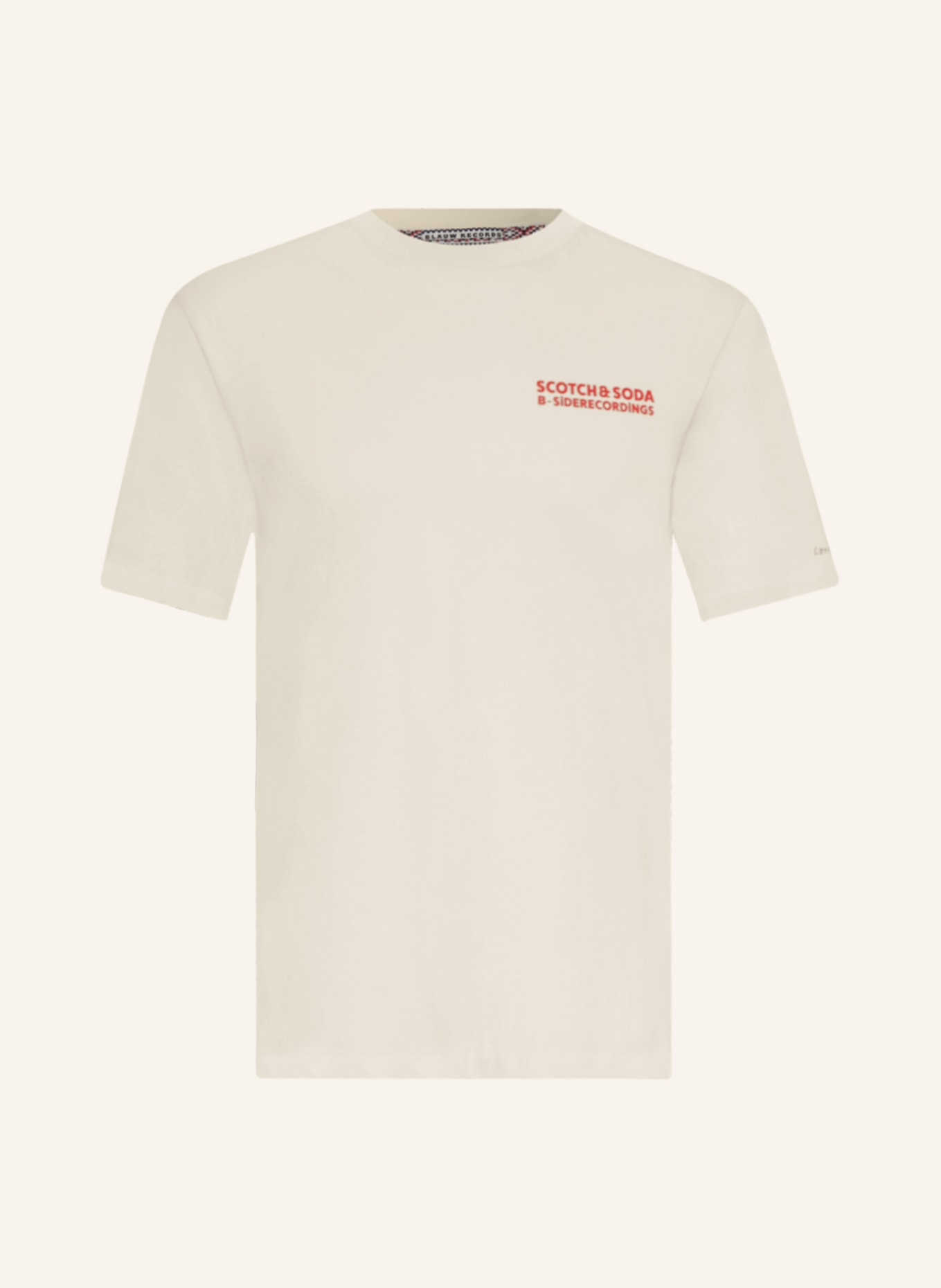SCOTCH & SODA T-Shirt, Farbe: CREME/ ROT (Bild 1)
